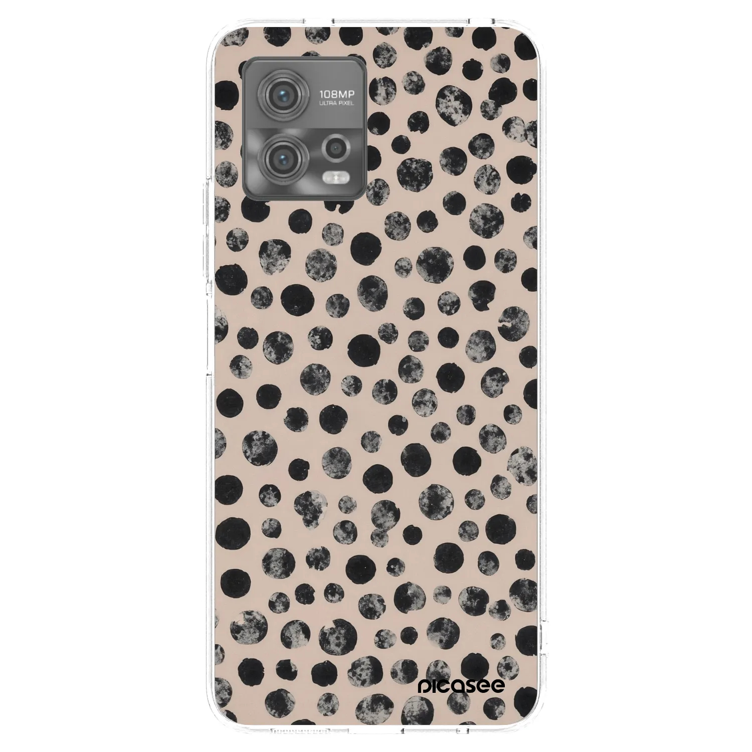 Picasee silikonowe przeźroczyste etui na Motorola Moto G72 - Dots