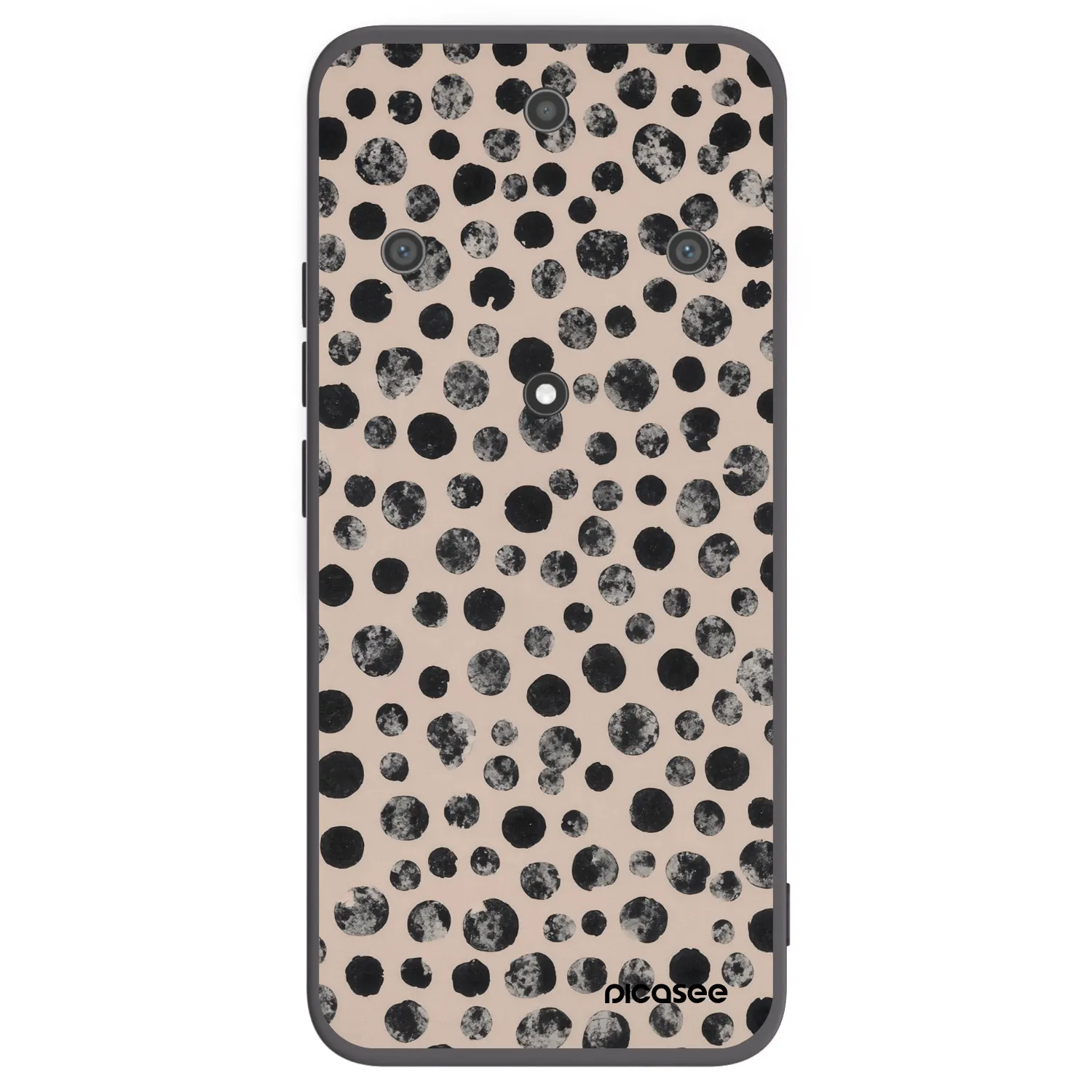 Picasee silikonowe czarne etui na Honor Magic5 Lite 5G - Dots