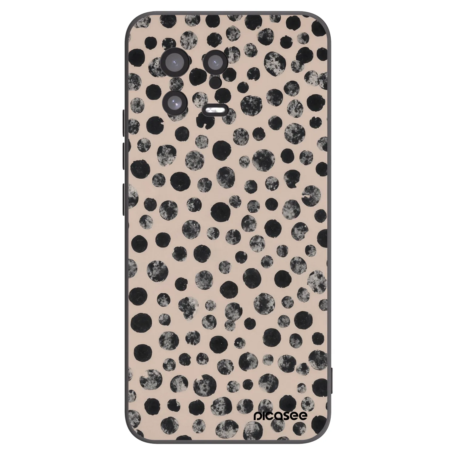 Picasee silikonowe czarne etui na Xiaomi 13 - Dots
