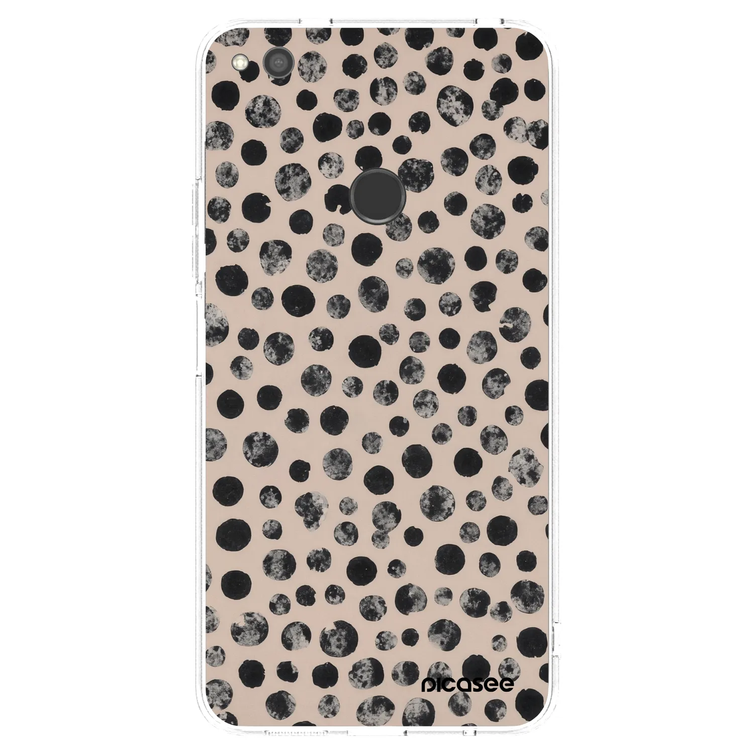 Picasee silikonowe przeźroczyste etui na Huawei P9 Lite 2017 - Dots