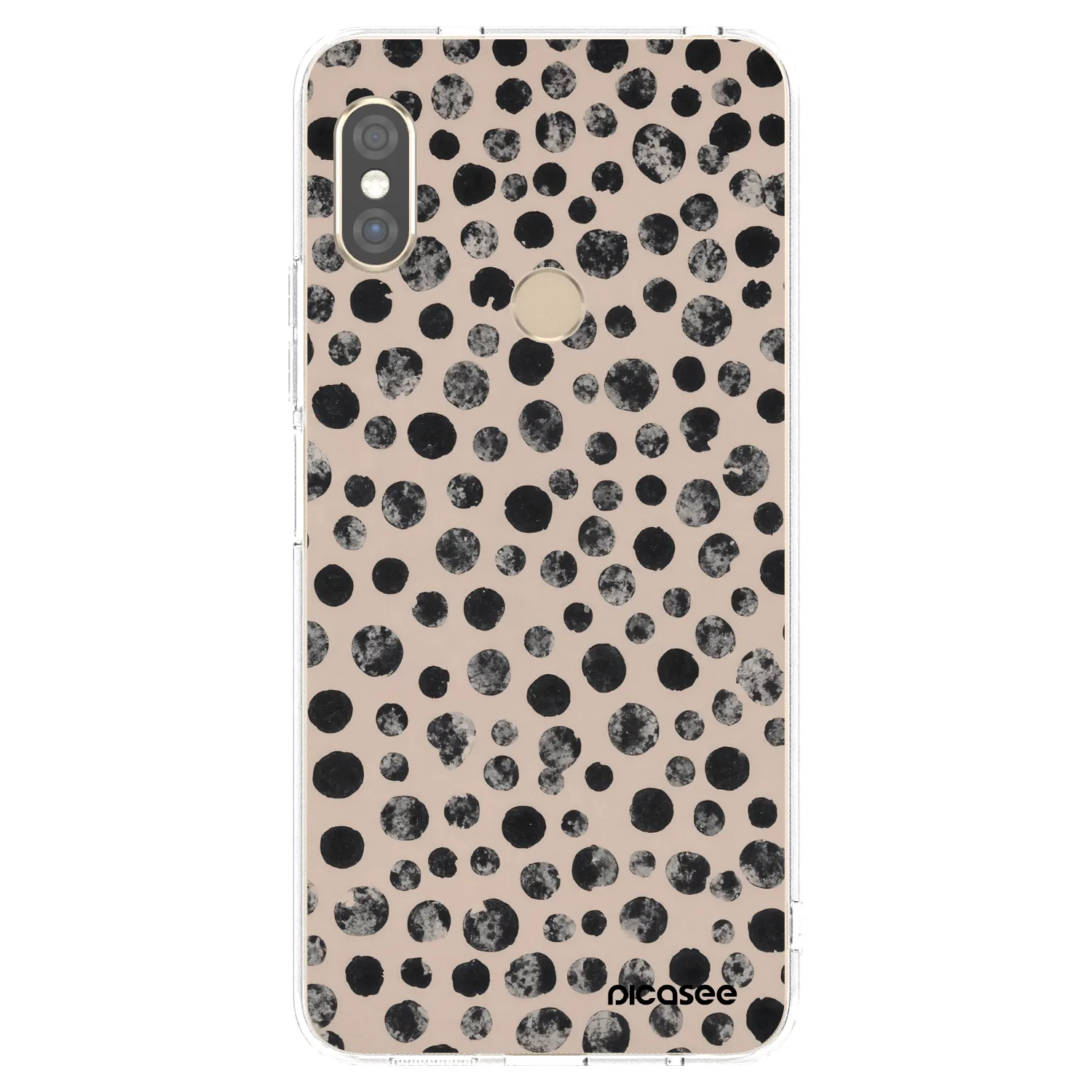 Picasee silikonowe przeźroczyste etui na Xiaomi Redmi Note 5 Global - Dots