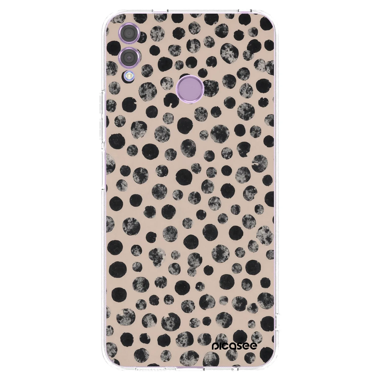 Picasee silikonowe przeźroczyste etui na Honor 8X - Dots