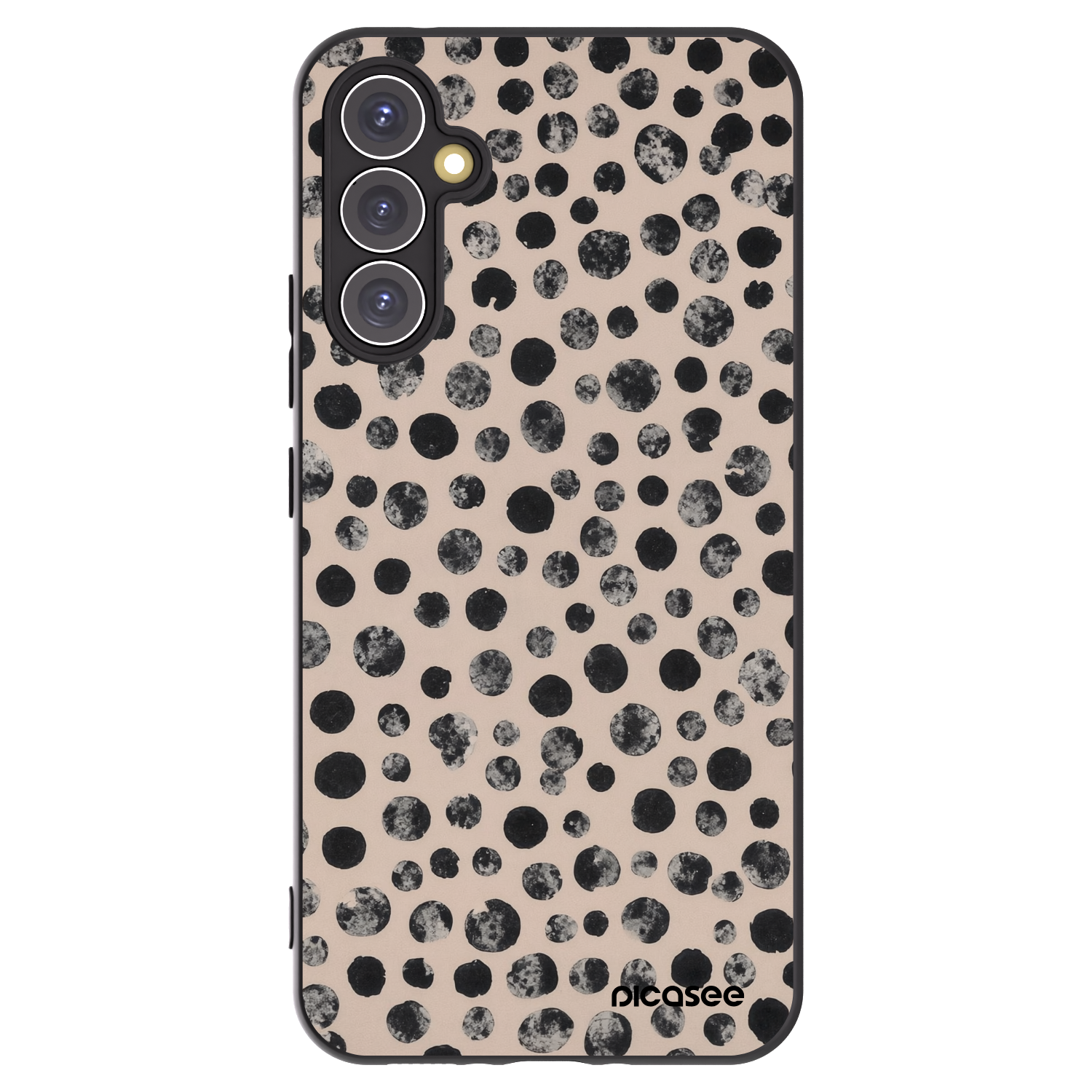 Picasee silikonowe czarne etui na Samsung Galaxy A34 5G A346B - Dots