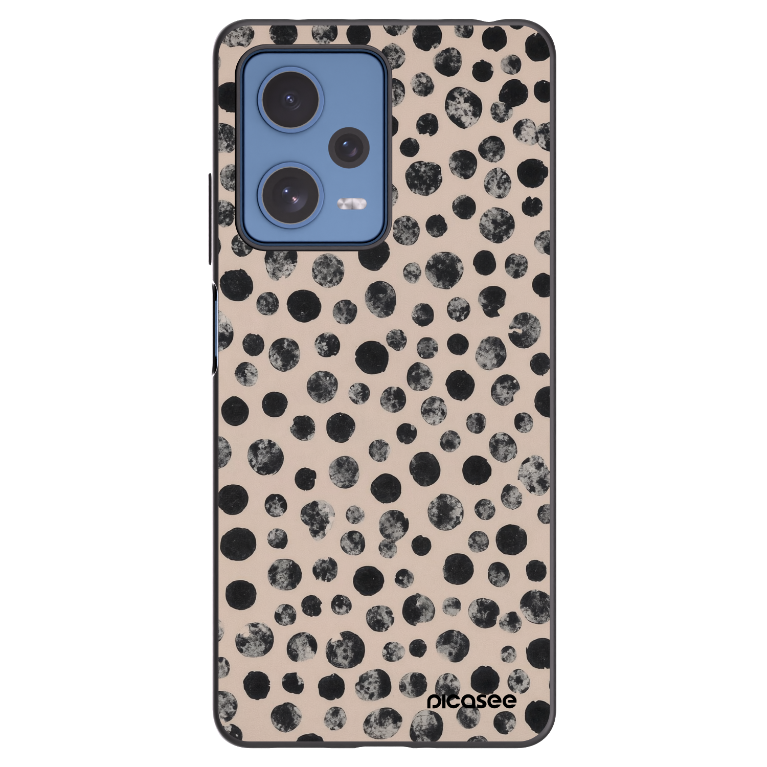 Picasee silikonowe czarne etui na Xiaomi Redmi Note 12 Pro 5G - Dots