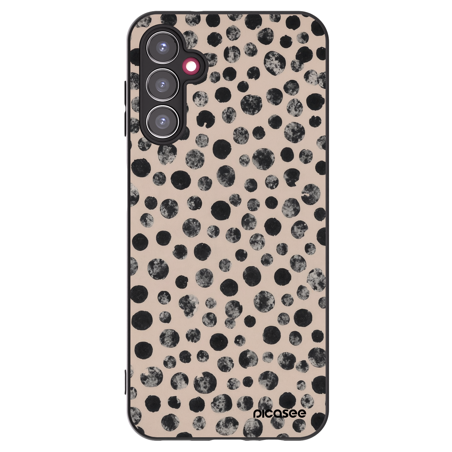 Picasee silikonowe czarne etui na Samsung Galaxy A14 5G A146P - Dots