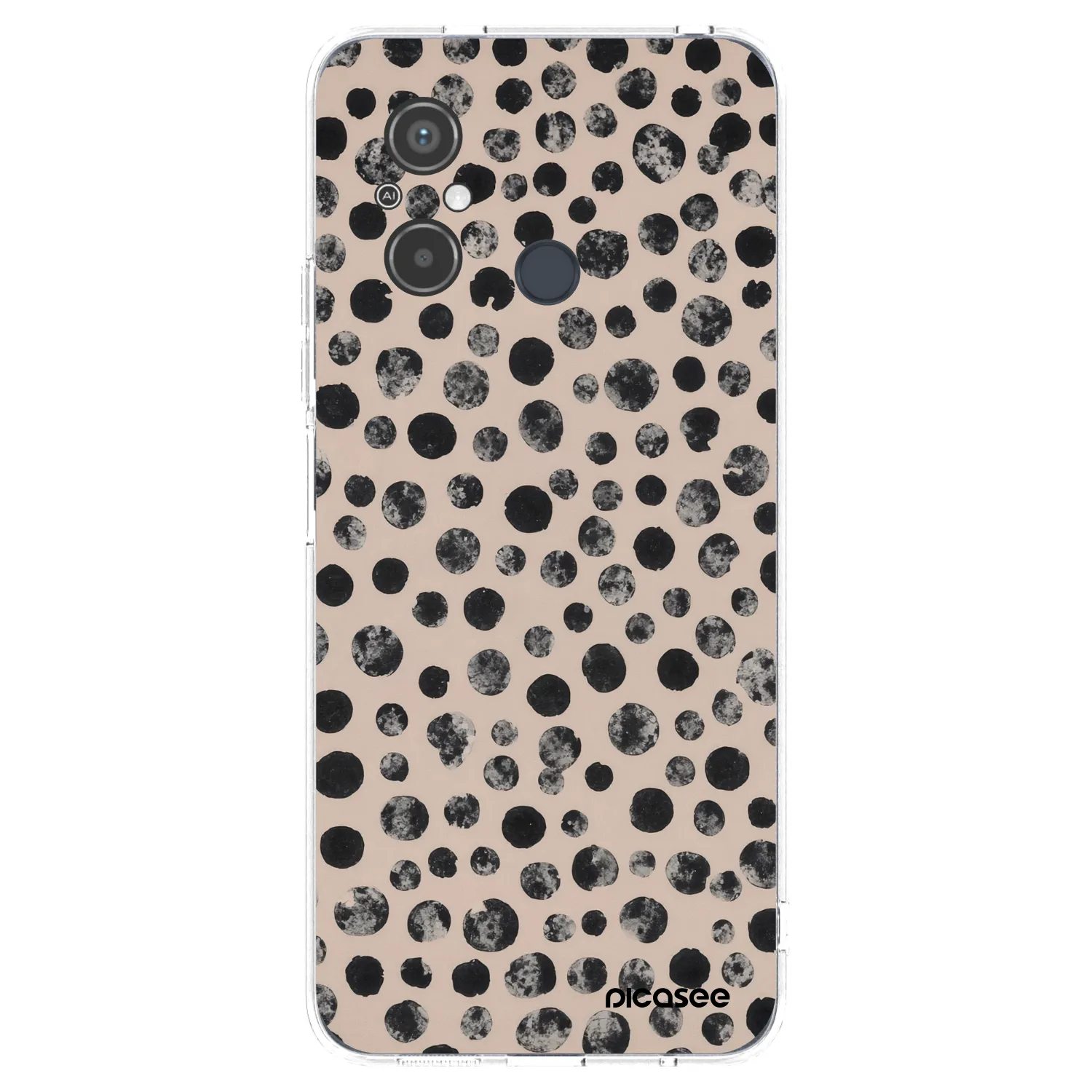 Picasee silikonowe przeźroczyste etui na Xiaomi Redmi 12C - Dots