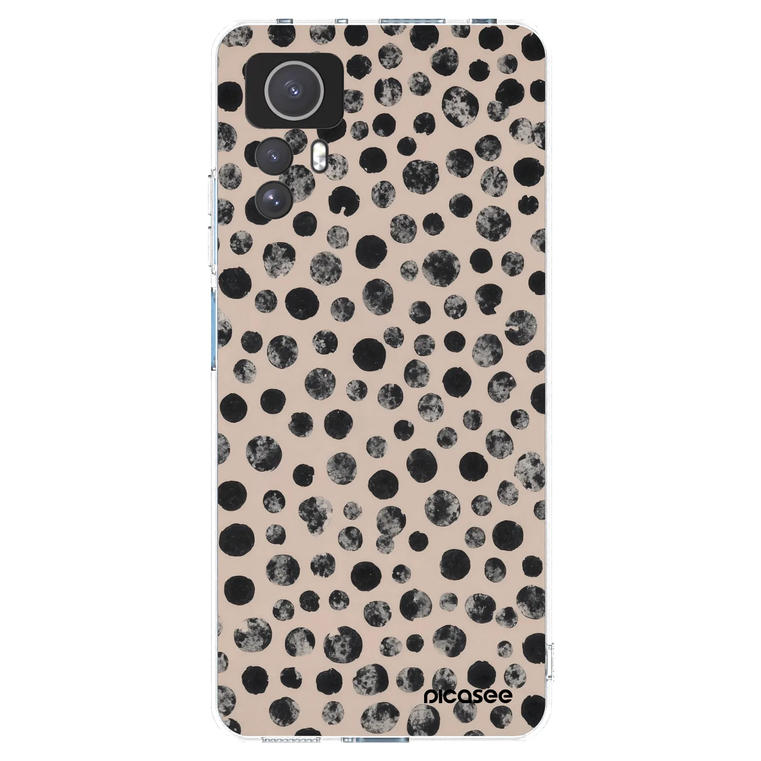 Picasee silikonowe przeźroczyste etui na Xiaomi Redmi Note 12S - Dots