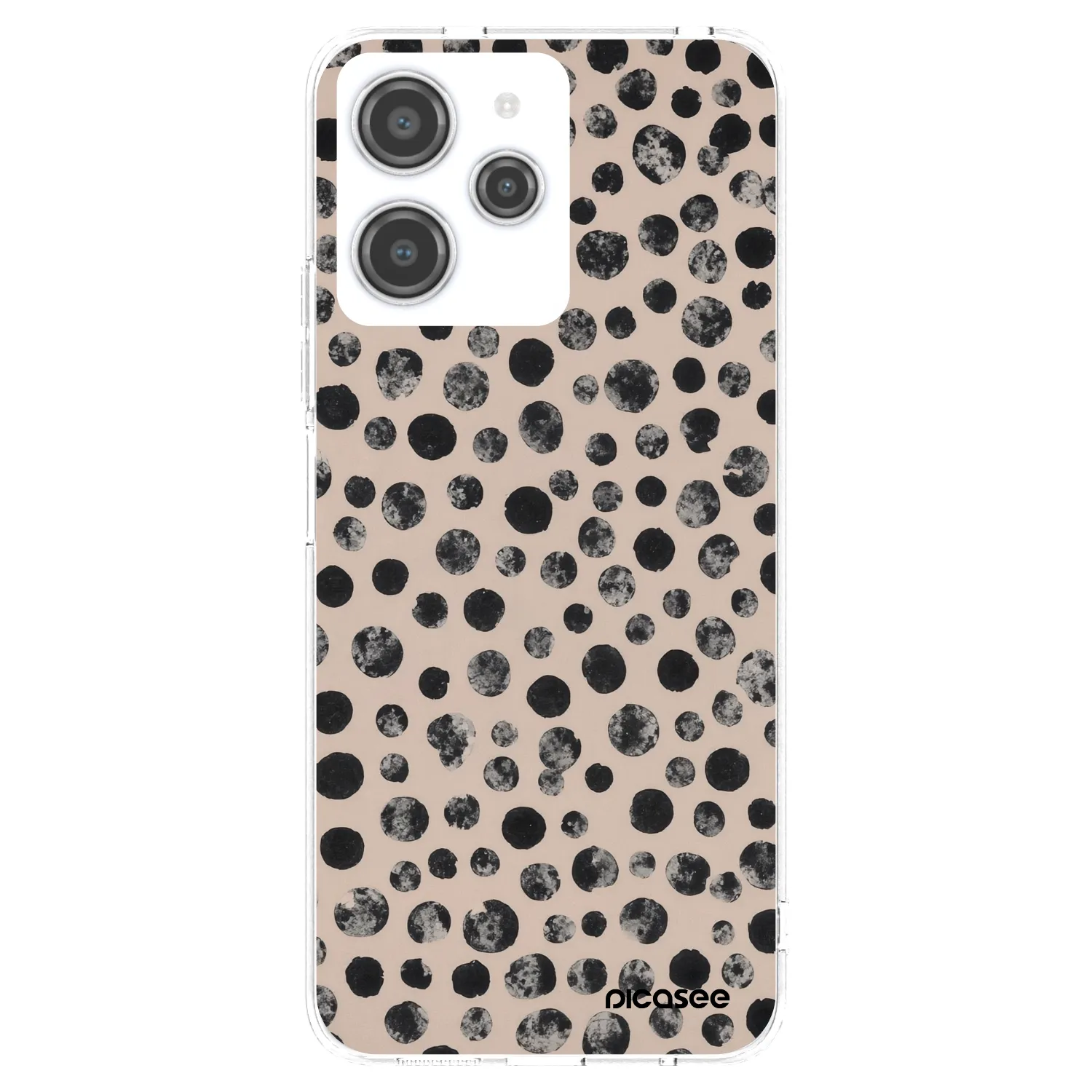 Picasee silikonowe przeźroczyste etui na Xiaomi Redmi 12 4G - Dots