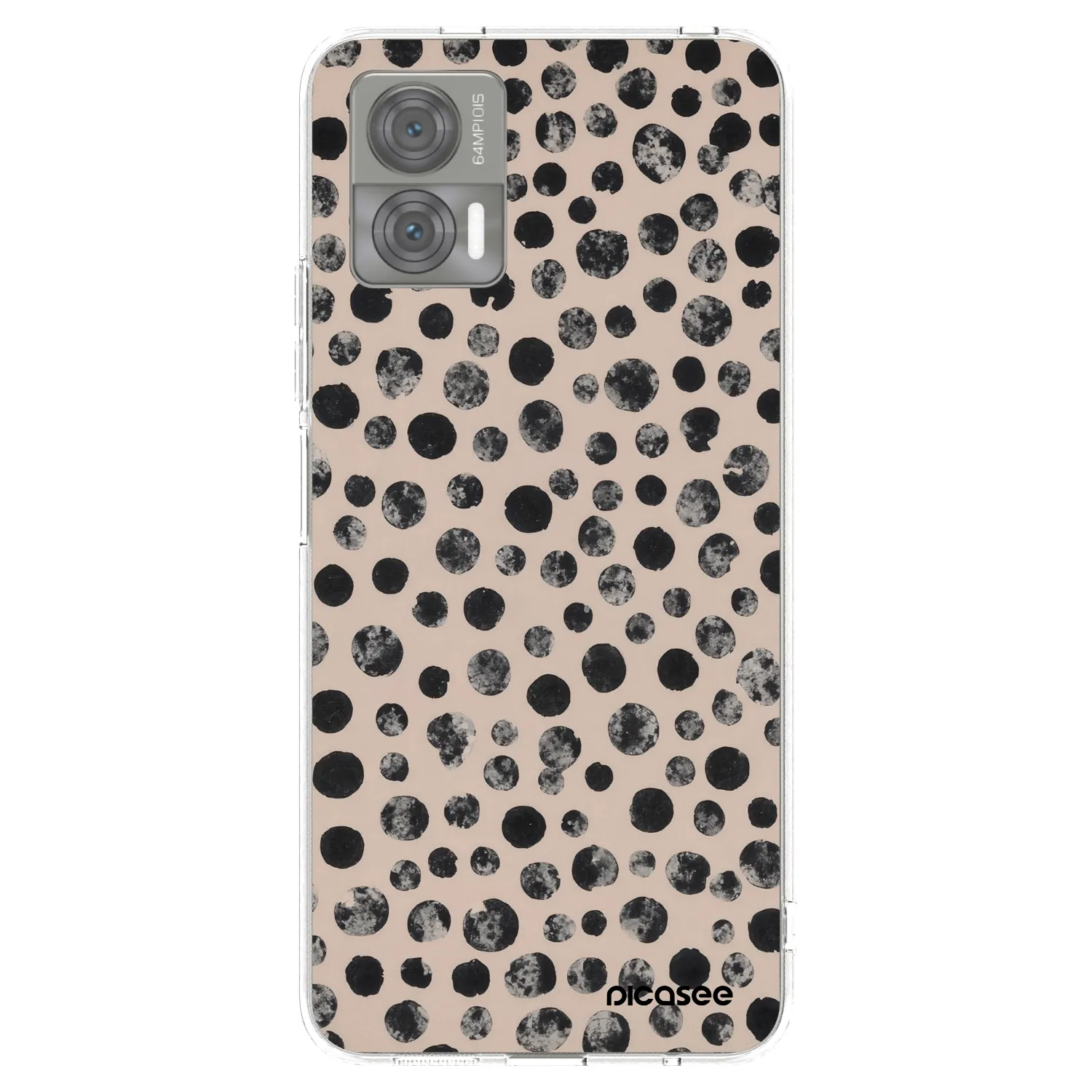 Picasee silikonowe przeźroczyste etui na Motorola Edge 30 Neo - Dots
