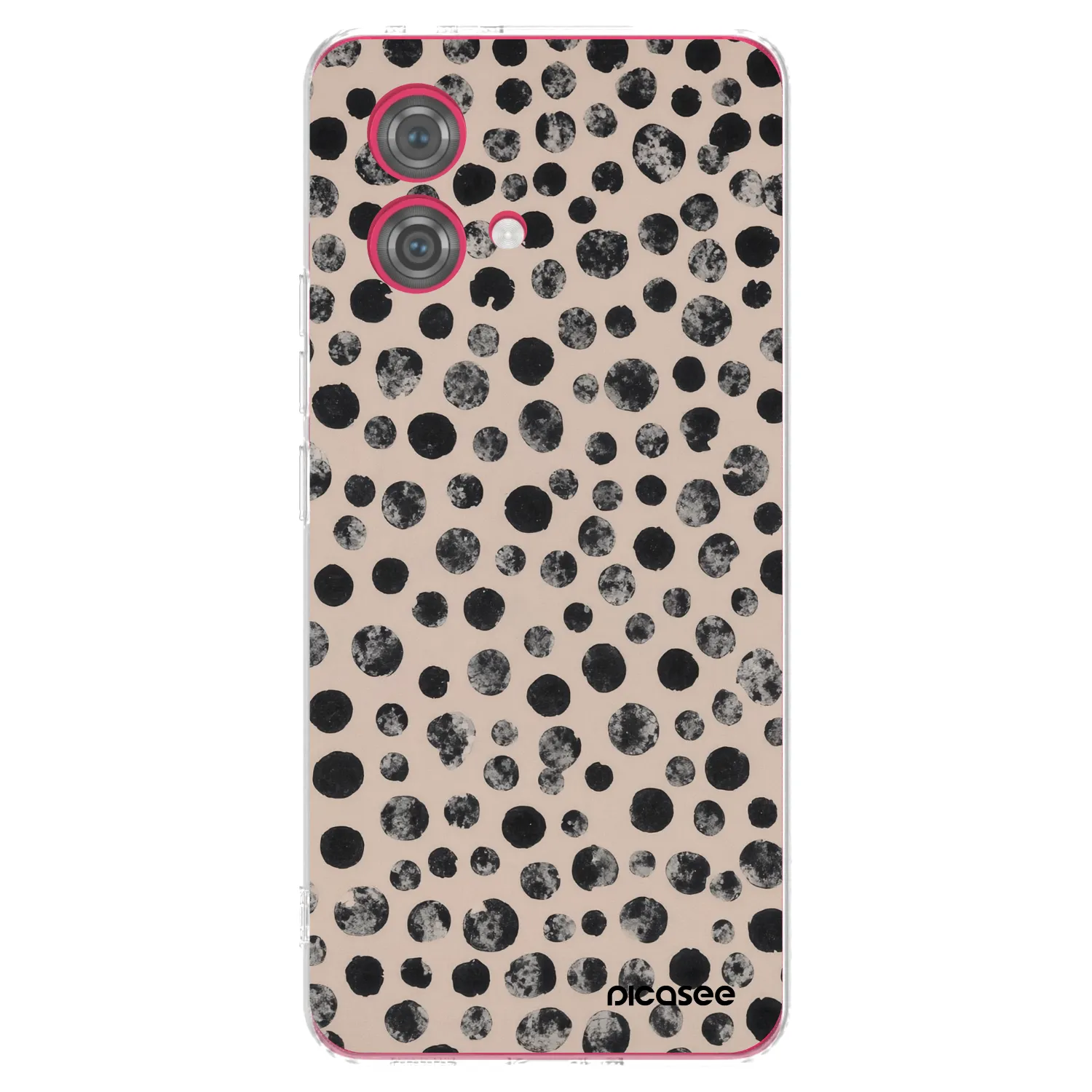 Picasee silikonowe przeźroczyste etui na Motorola Moto G84 5G - Dots