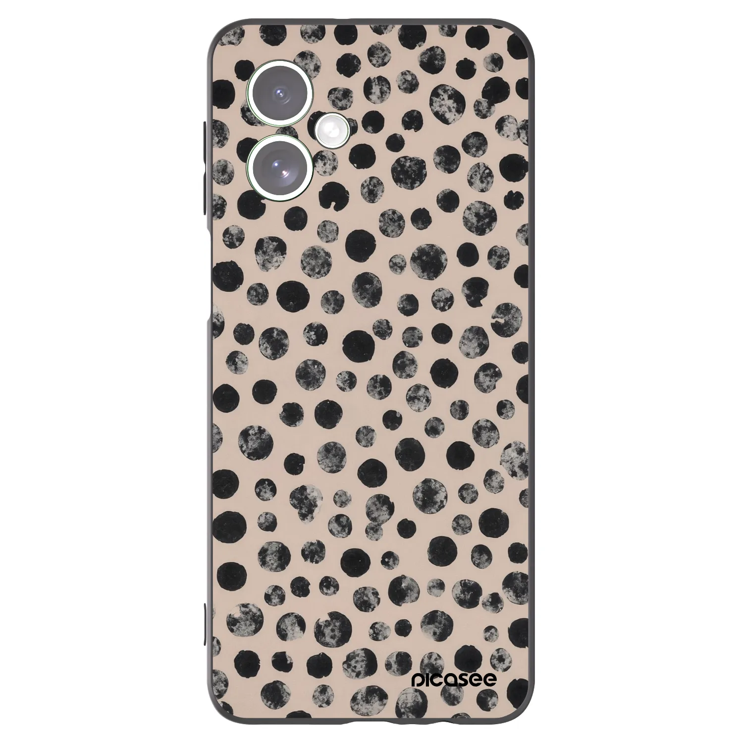 Picasee silikonowe czarne etui na Motorola Moto G54 5G - Dots