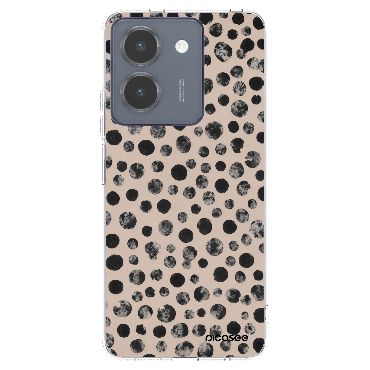 Picasee silikonowe przeźroczyste etui na Vivo Y36 4G - Dots