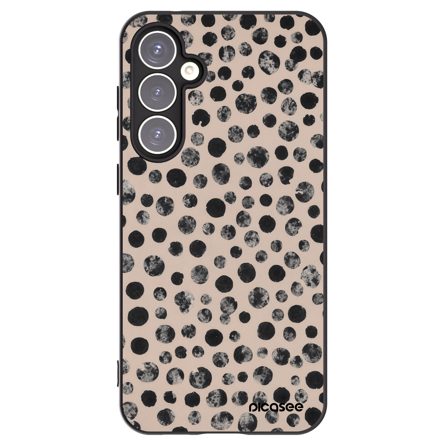 Picasee silikonowe czarne etui na Samsung Galaxy S23 FE S711B - Dots