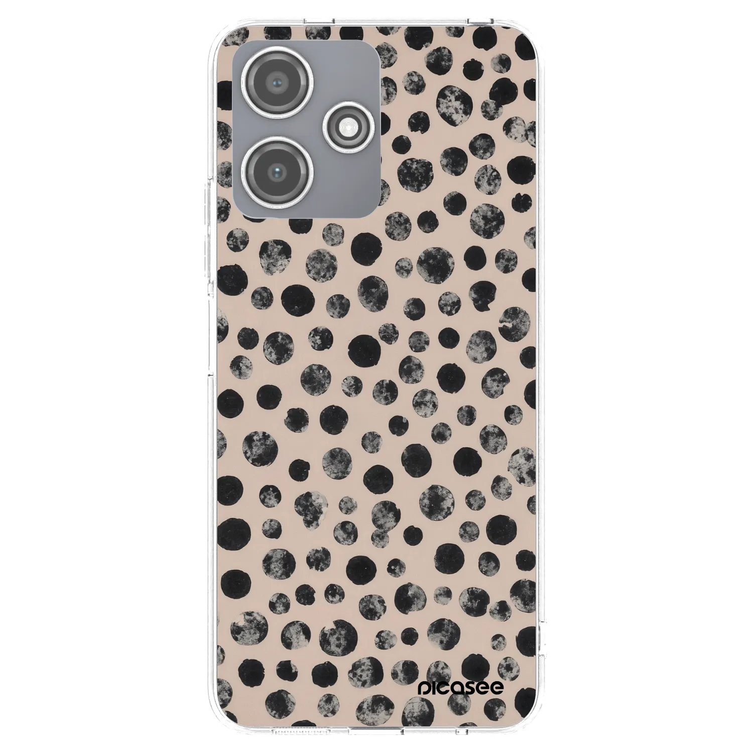 Picasee silikonowe przeźroczyste etui na Xiaomi Redmi 12 5G - Dots
