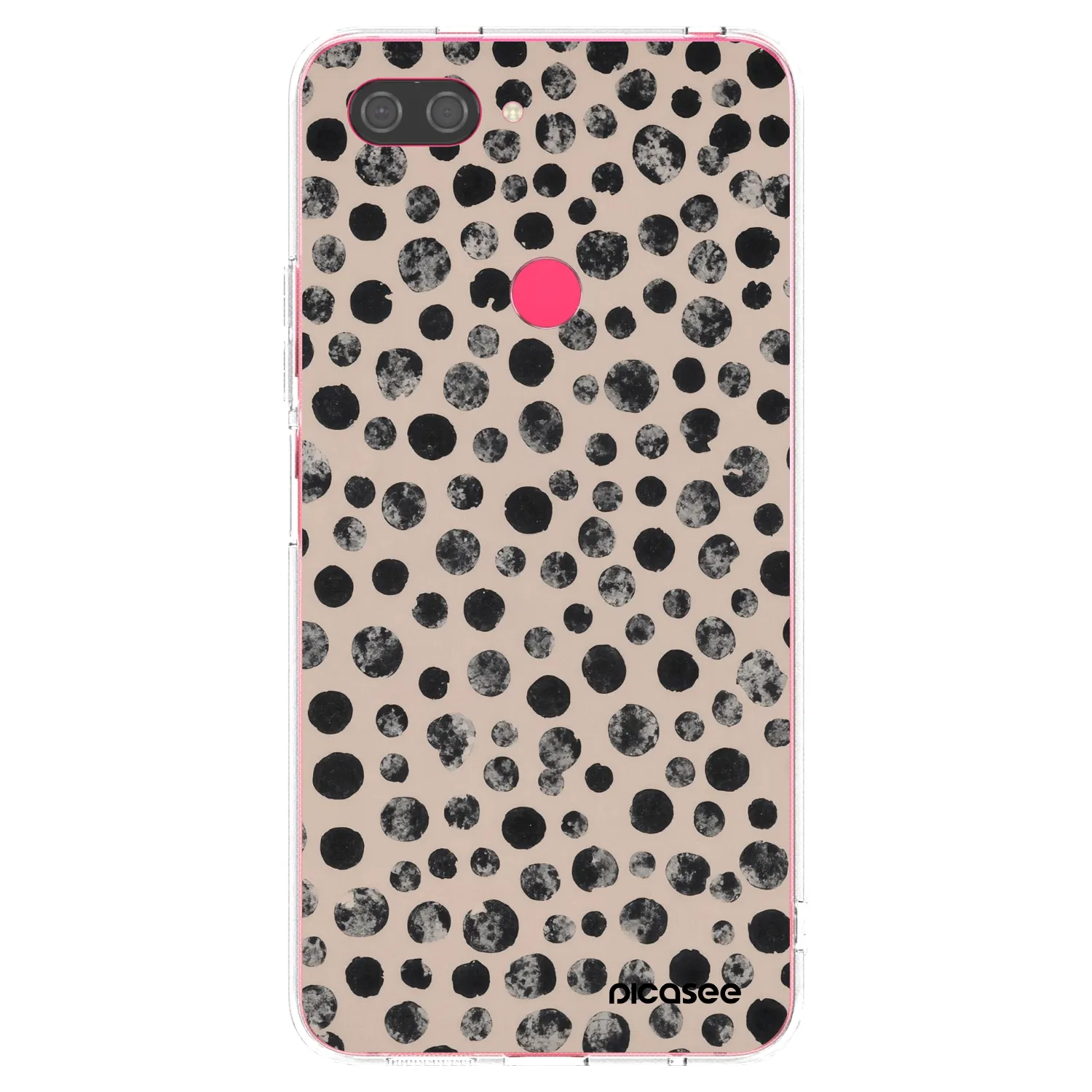 Picasee silikonowe przeźroczyste etui na Xiaomi Mi 8 Lite - Dots