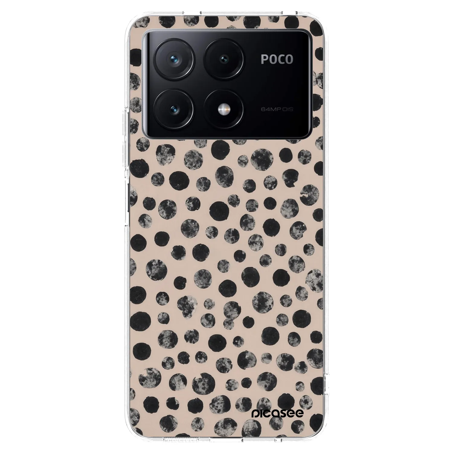 Picasee silikonowe przeźroczyste etui na Xiaomi Poco X6 Pro - Dots