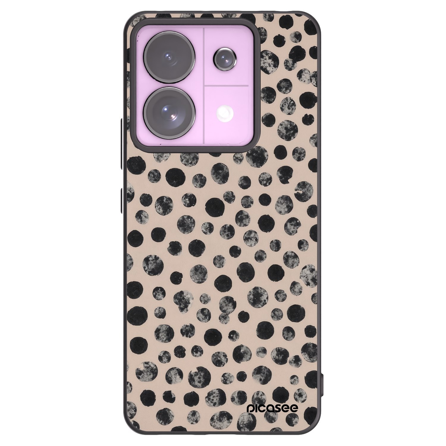 Picasee silikonowe czarne etui na Xiaomi Redmi Note 13 Pro 5G - Dots