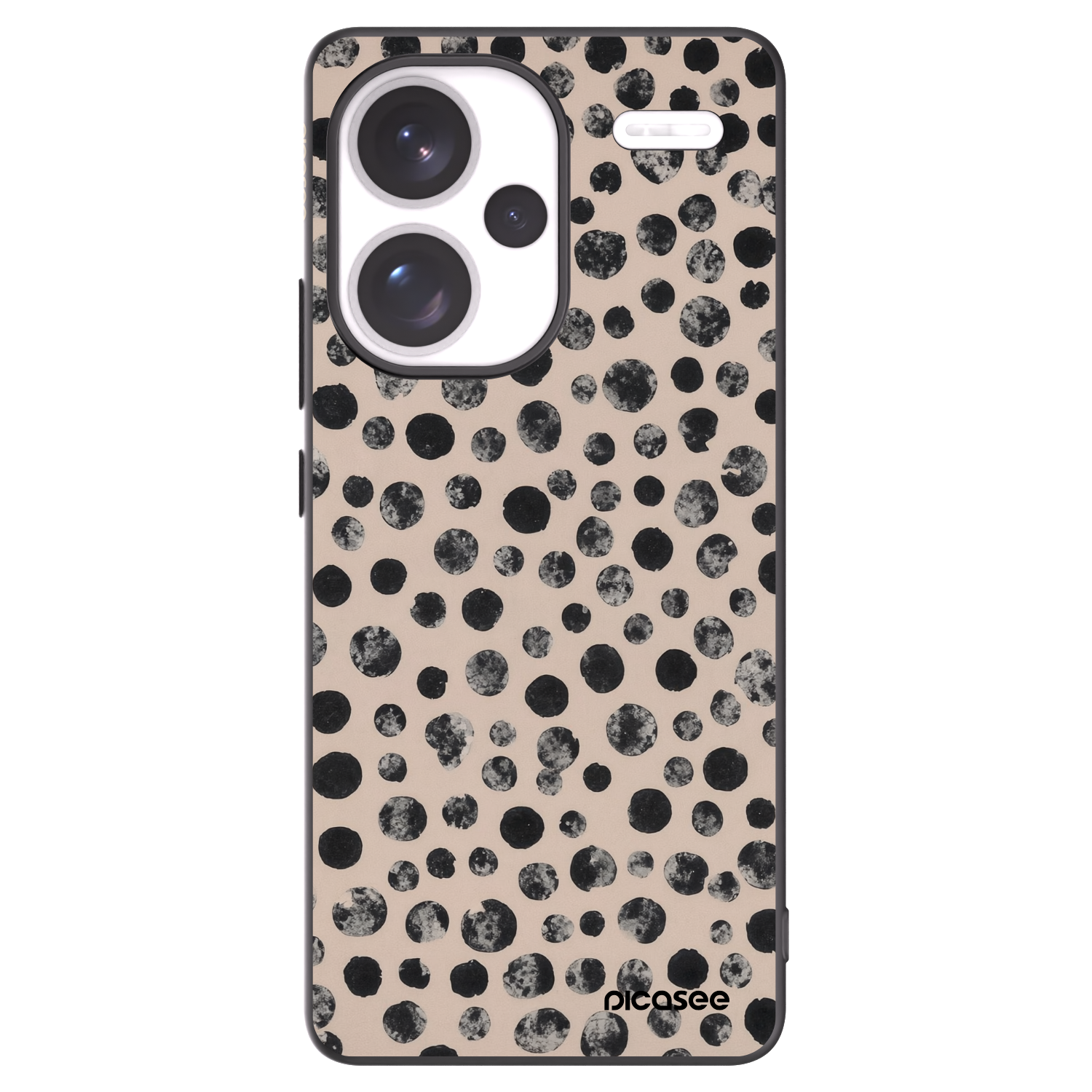 Picasee silikonowe czarne etui na Xiaomi Redmi Note 13 Pro+ 5G - Dots