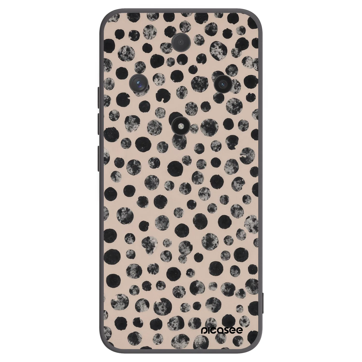 Picasee silikonowe czarne etui na Honor Magic6 Lite 5G - Dots