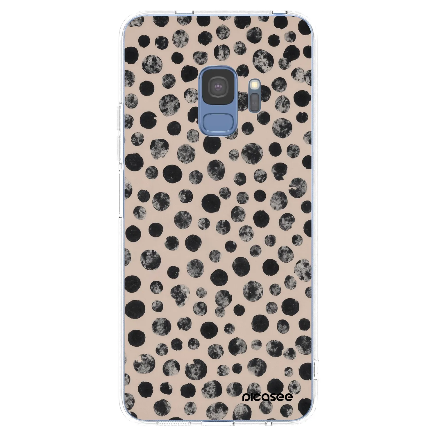 Picasee silikonowe przeźroczyste etui na Samsung Galaxy S9 G960F - Dots