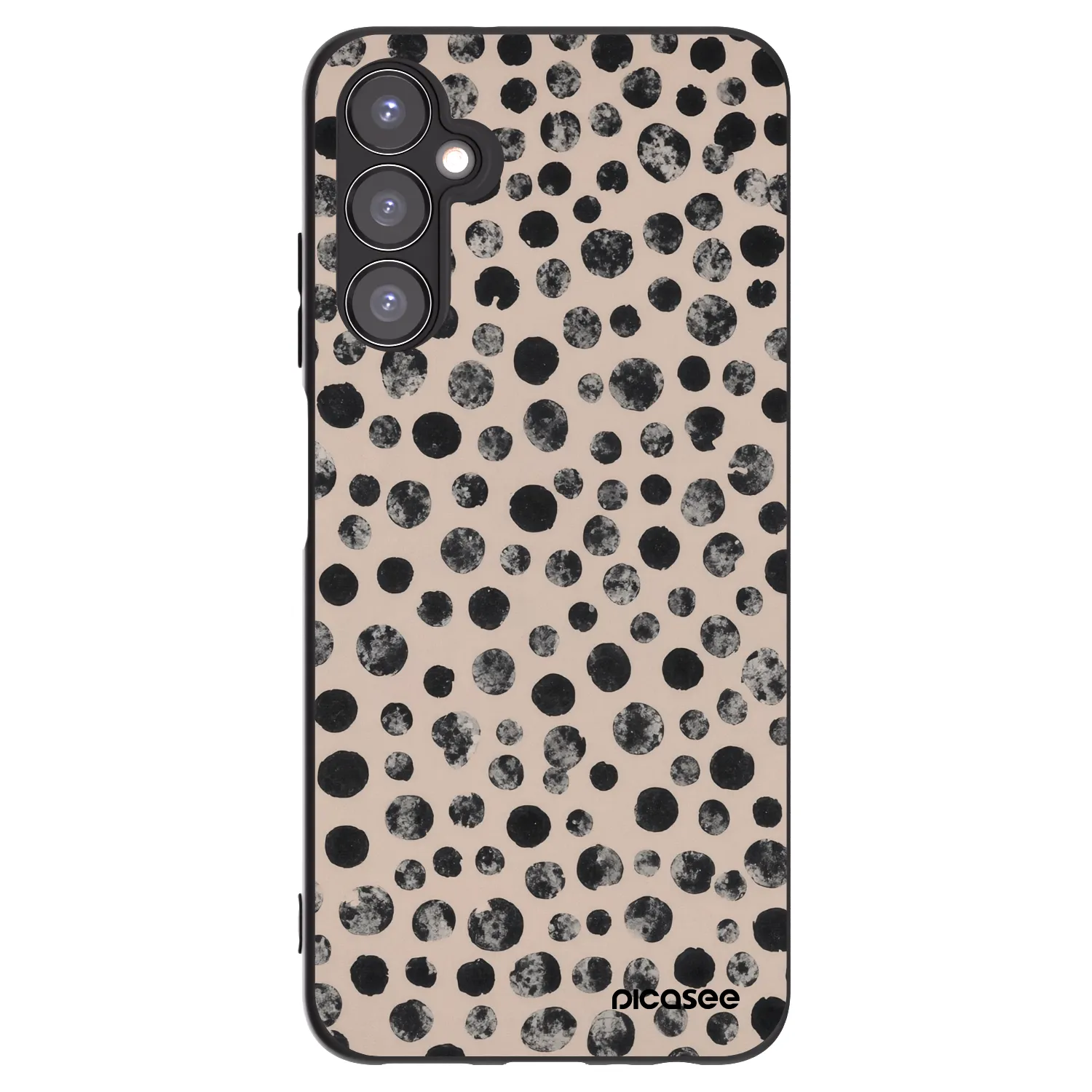 Picasee silikonowe czarne etui na Samsung Galaxy A05s A057G - Dots