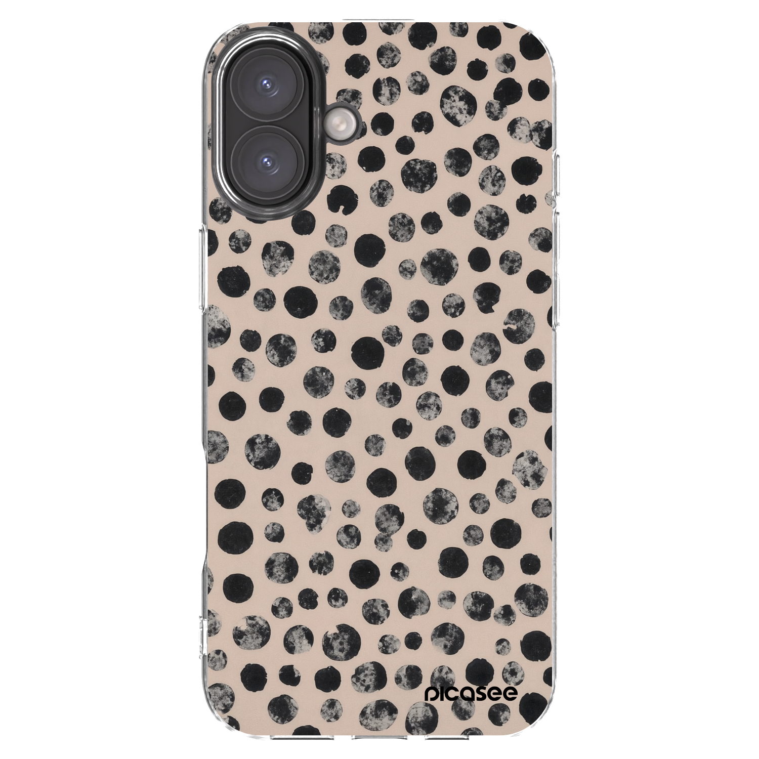 Picasee silikonowe przeźroczyste etui na Apple iPhone 16 Plus - Dots