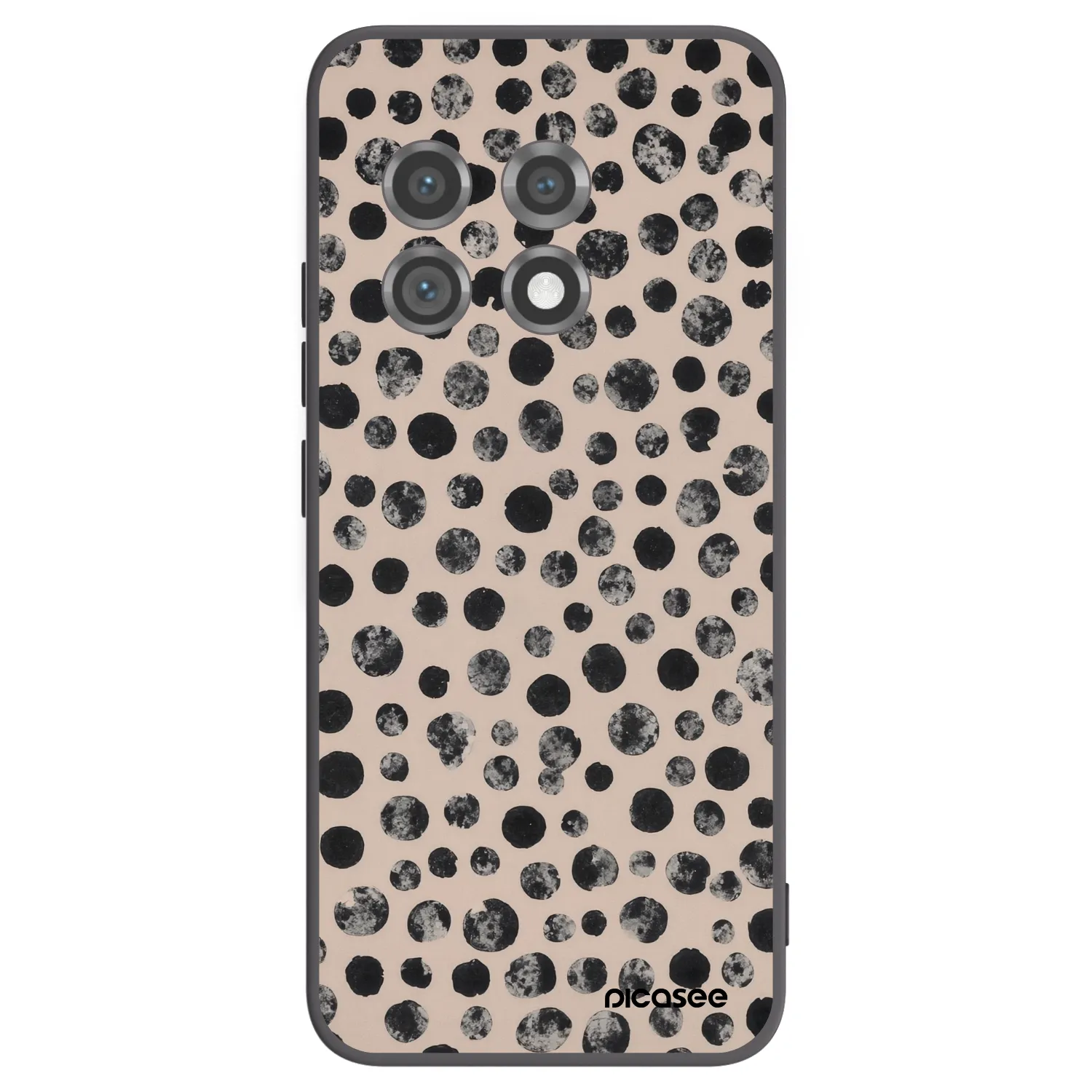 Picasee silikonowe czarne etui na OnePlus 11 5G - Dots