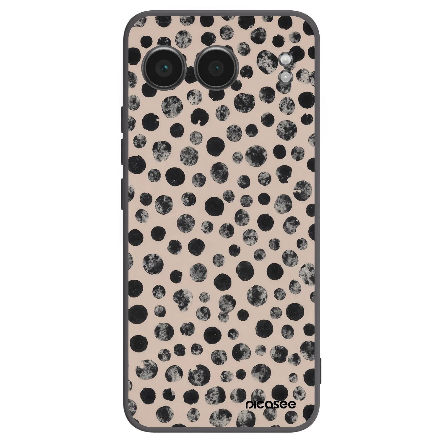 Picasee silikonowe czarne etui na OnePlus Nord 4 - Dots