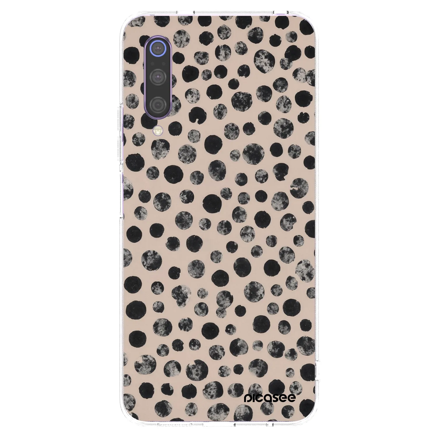 Picasee silikonowe przeźroczyste etui na Xiaomi Mi 9 - Dots