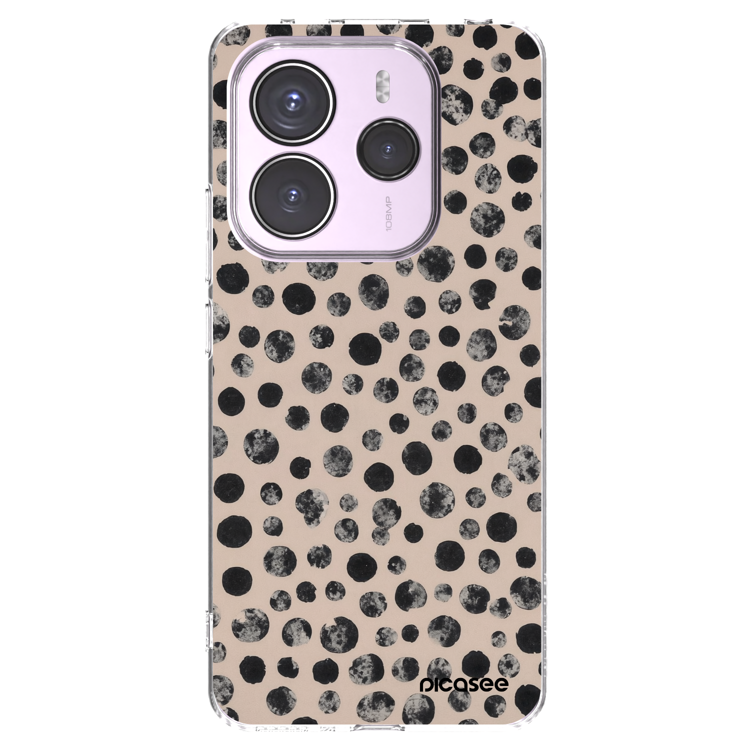 Picasee silikonowe przeźroczyste etui na Xiaomi Redmi Note 14 5G - Dots