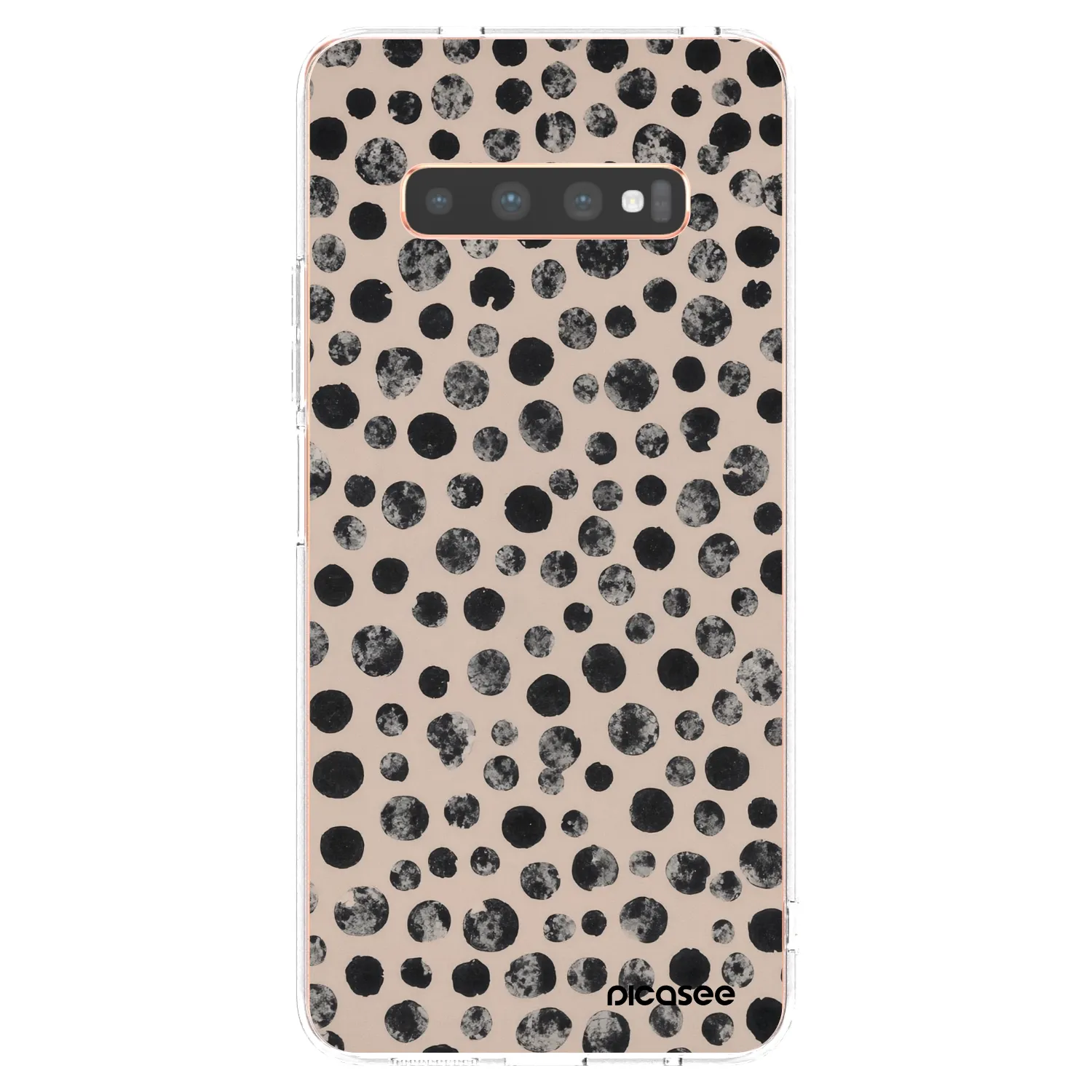 Picasee silikonowe przeźroczyste etui na Samsung Galaxy S10 Plus G975 - Dots