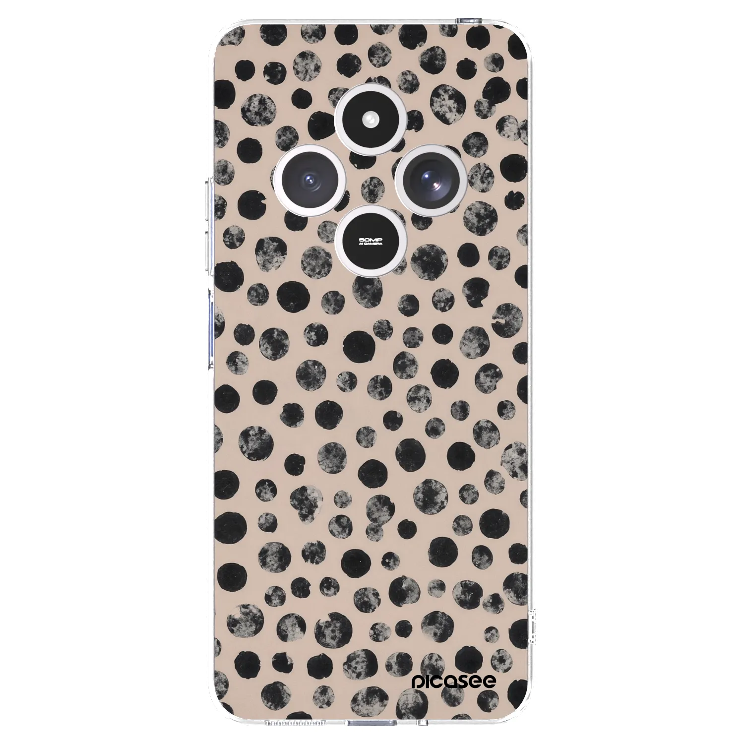 Picasee silikonowe przeźroczyste etui na Xiaomi Redmi 14C - Dots