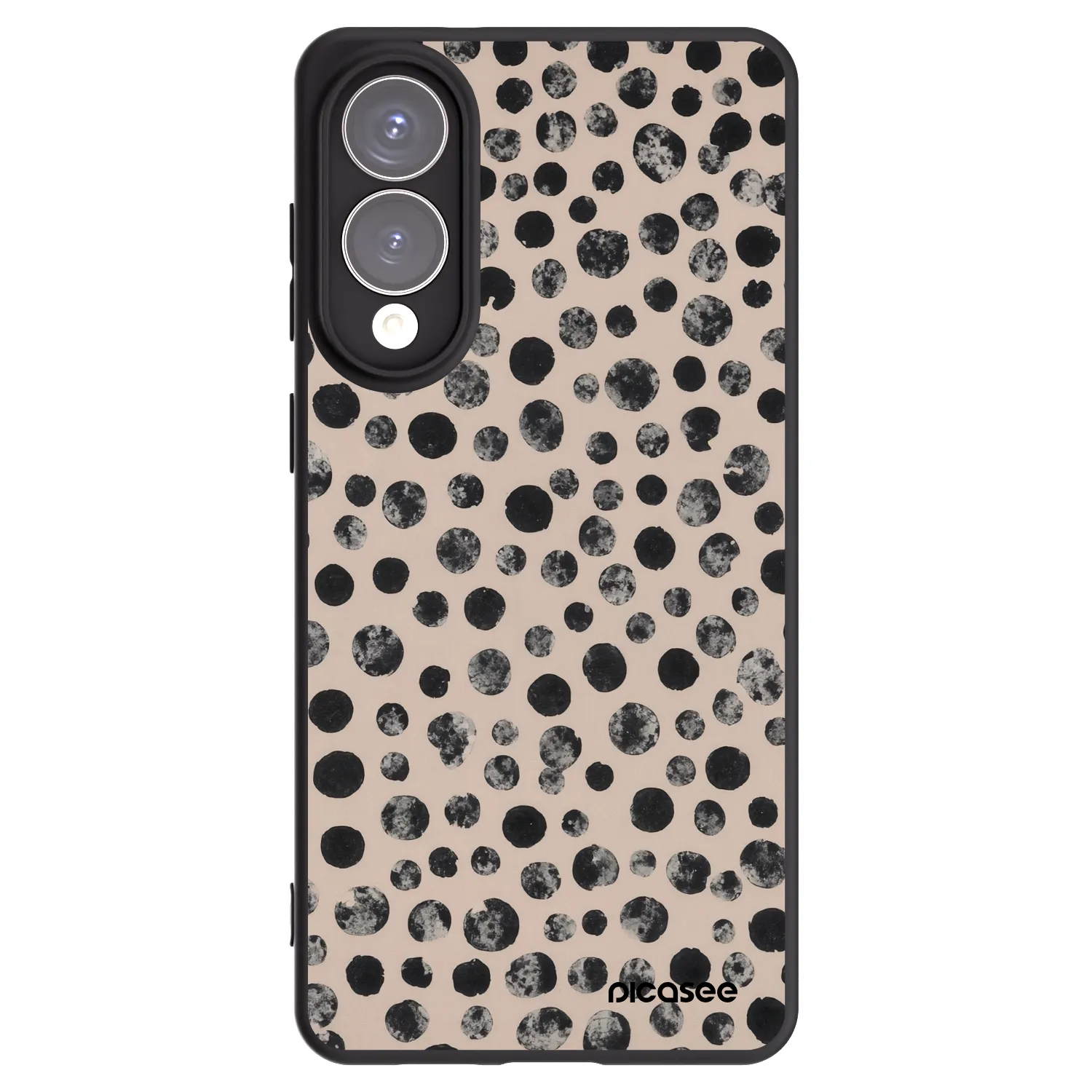 Picasee silikonowe czarne etui na Samsung Galaxy S25 Edge 5G - Dots
