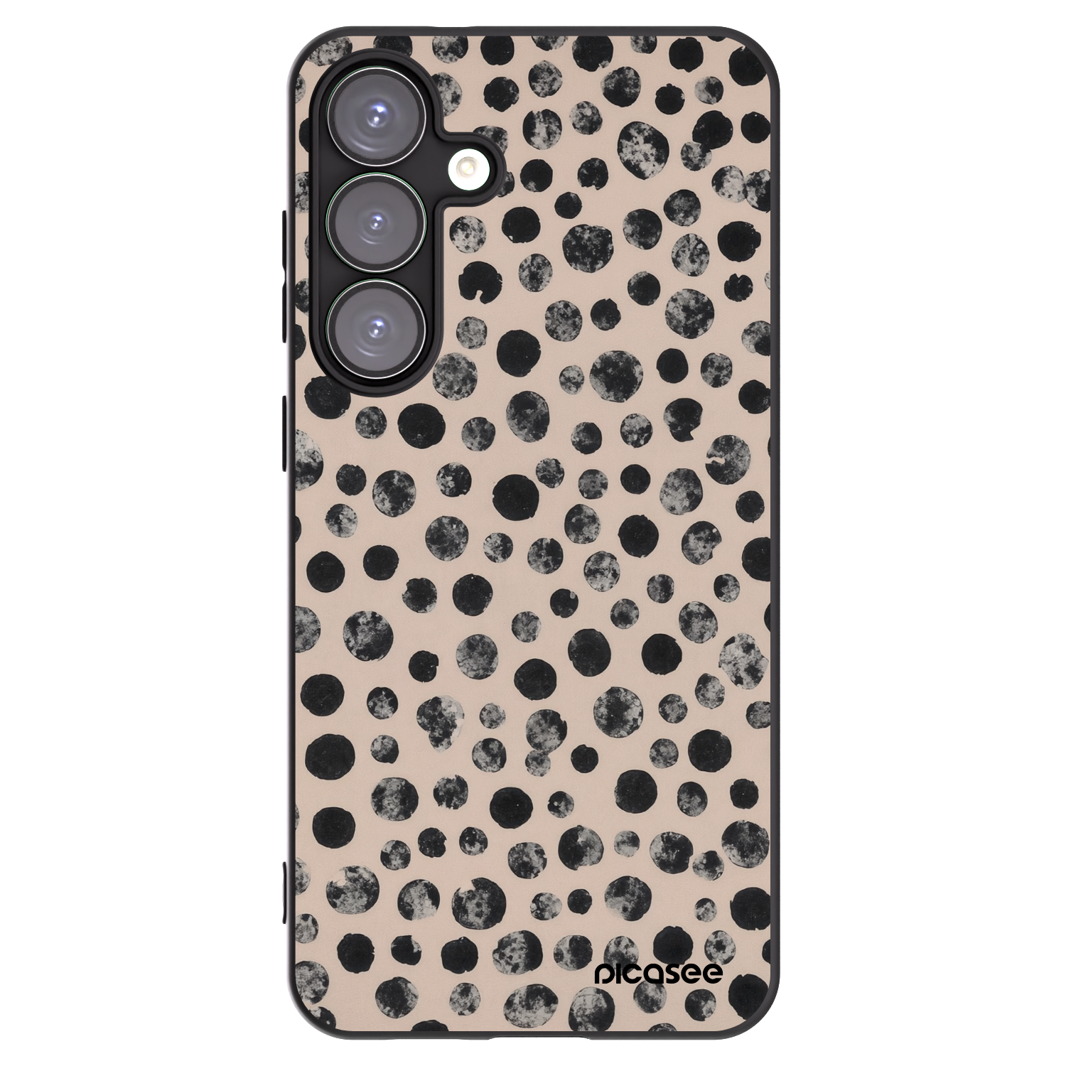 Picasee silikonowe czarne etui na Samsung Galaxy S25+ 5G - Dots
