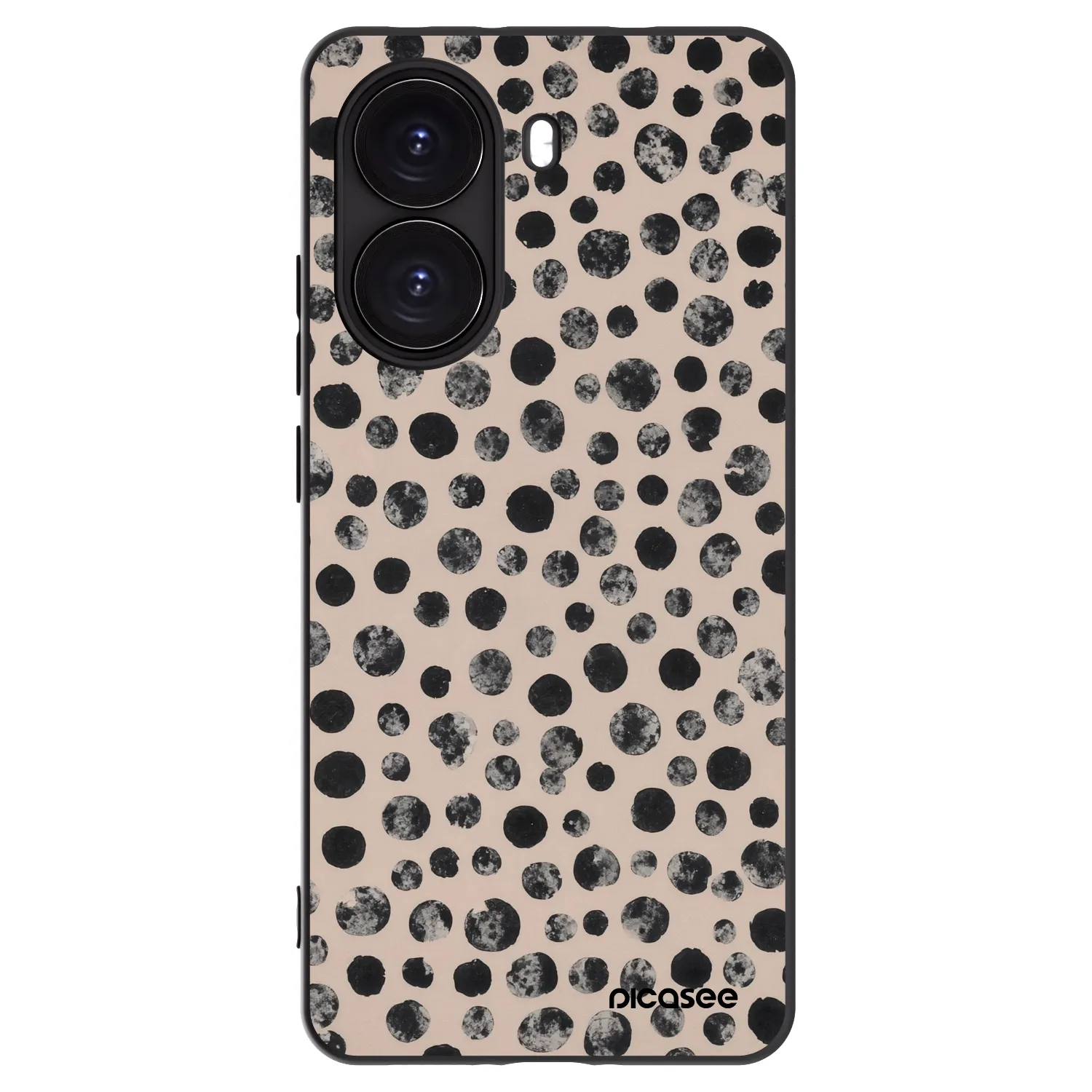 Picasee silikonowe czarne etui na Xiaomi Poco X7 Pro 5G - Dots