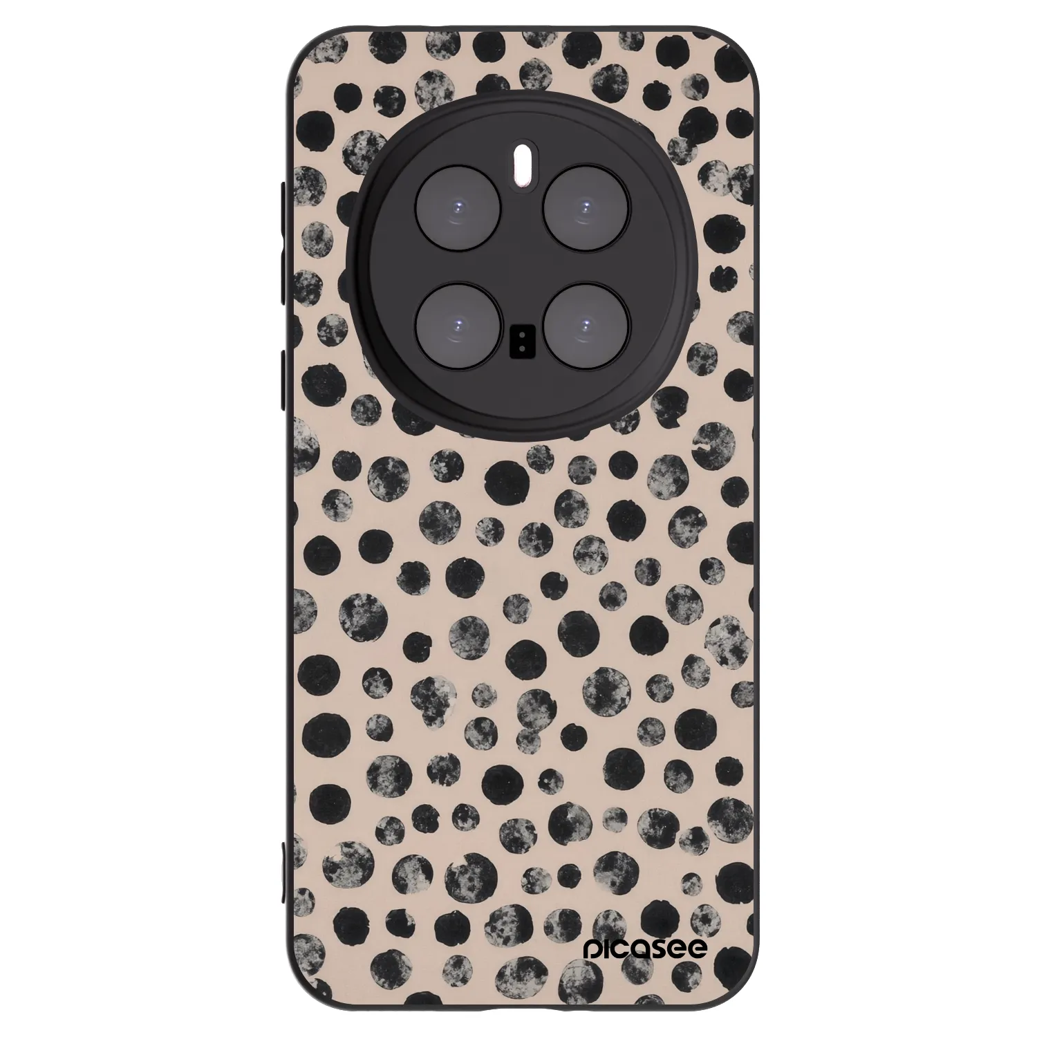 Picasee silikonowe czarne etui na Honor Magic7 Pro 5G - Dots