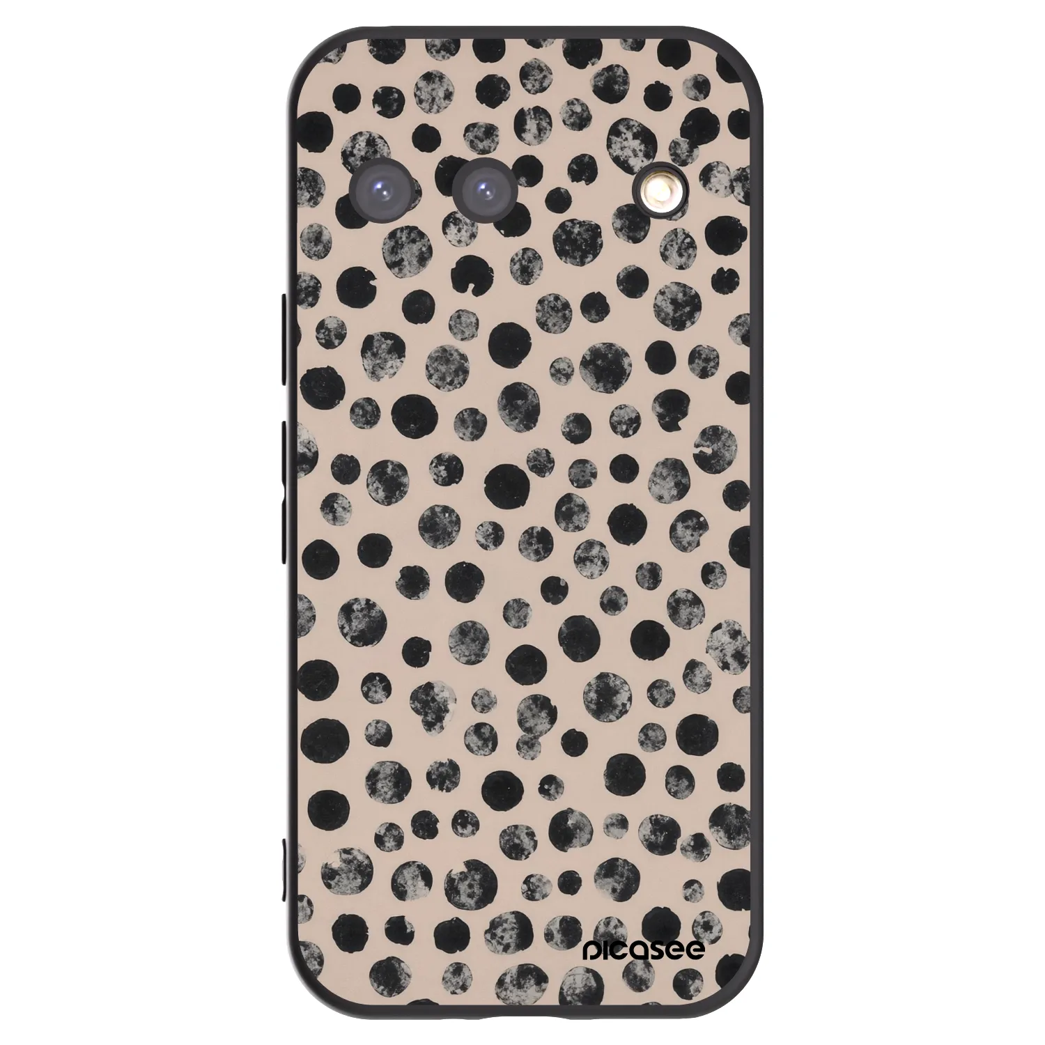 Picasee silikonowe czarne etui na Google Pixel 9 - Dots