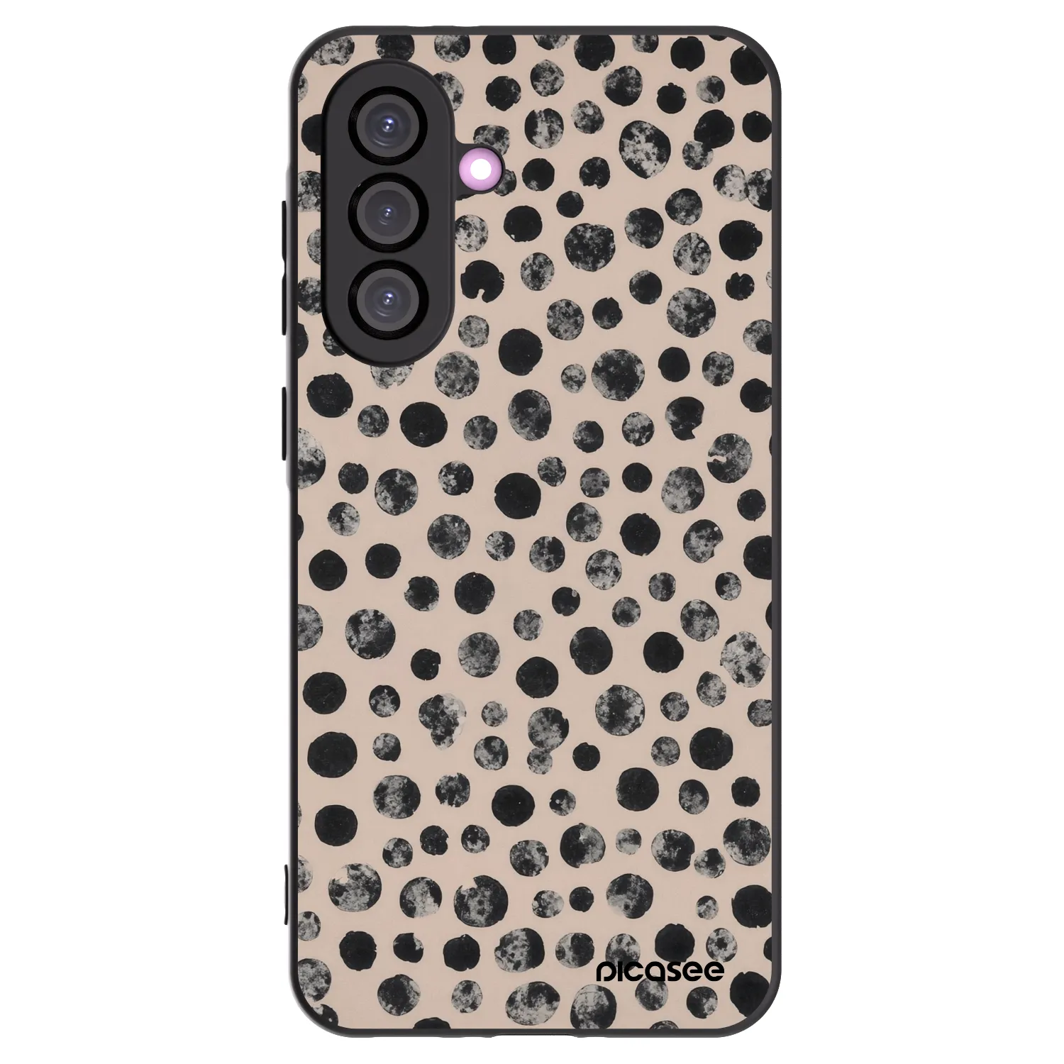 Picasee silikonowe czarne etui na Samsung Galaxy A56 5G A566B - Dots