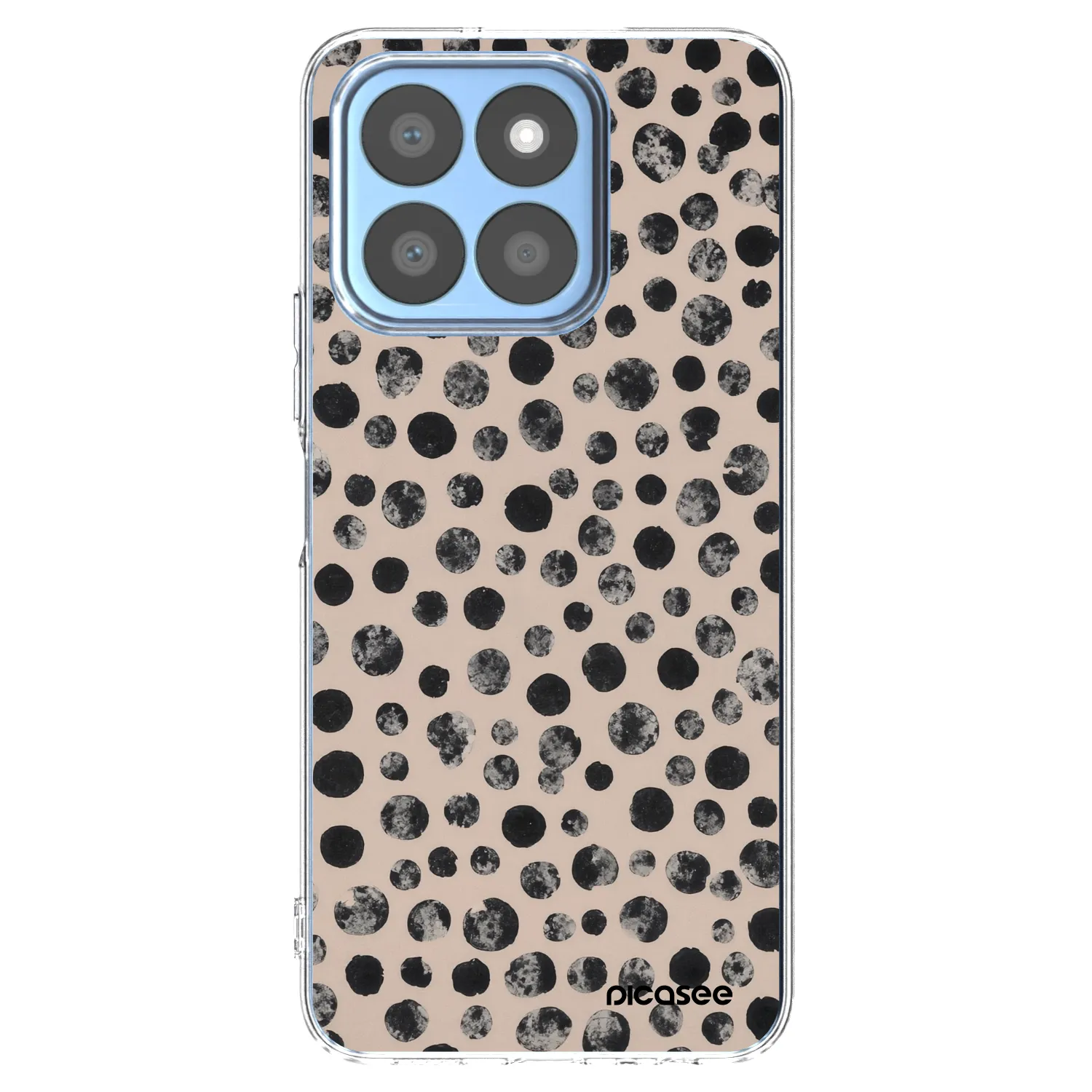 Picasee silikonowe przeźroczyste etui na Honor X8c - Dots