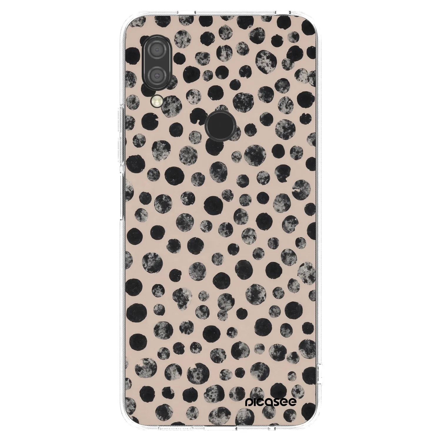Picasee silikonowe przeźroczyste etui na Xiaomi Redmi 7 - Dots