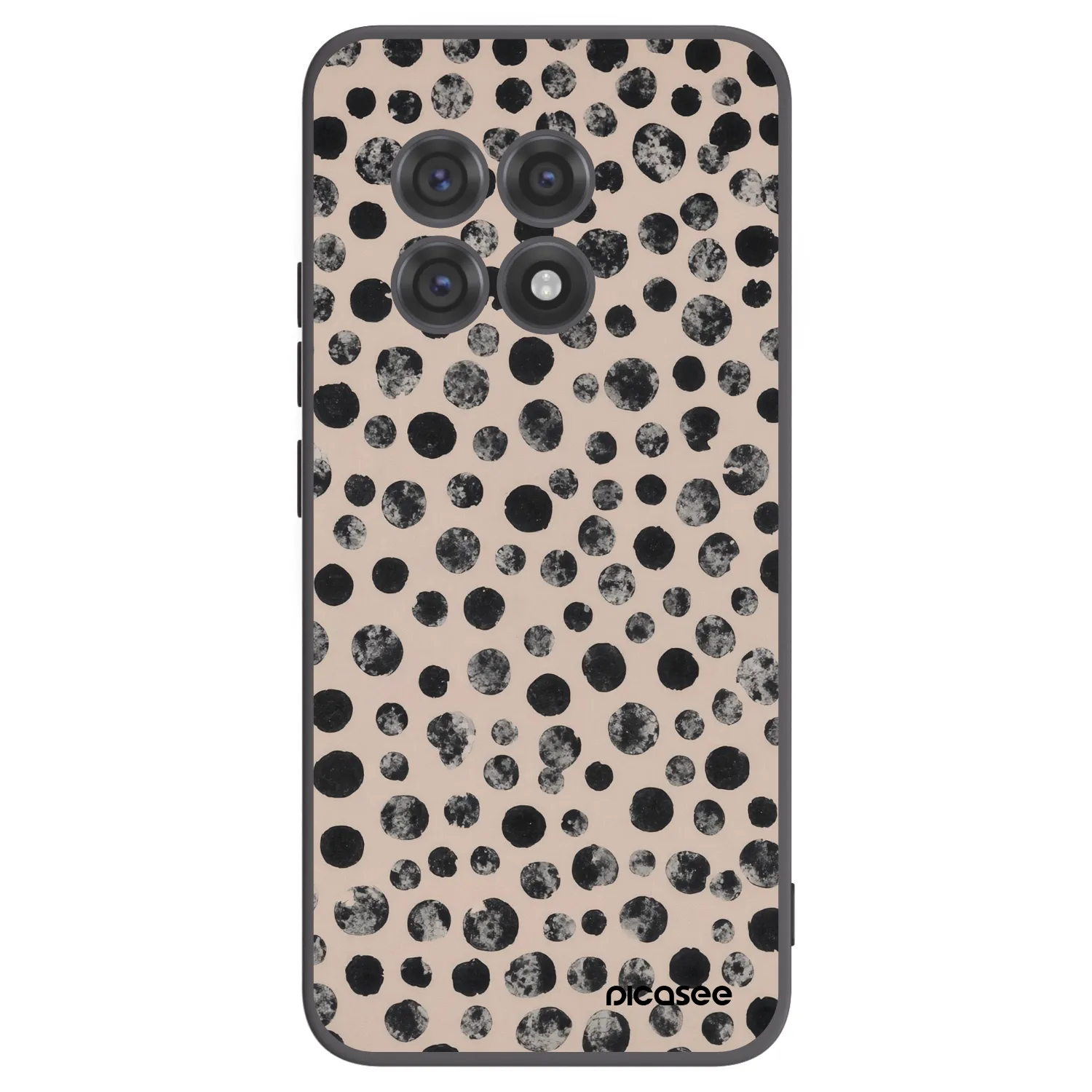 Picasee silikonowe czarne etui na OnePlus 13R 5G - Dots