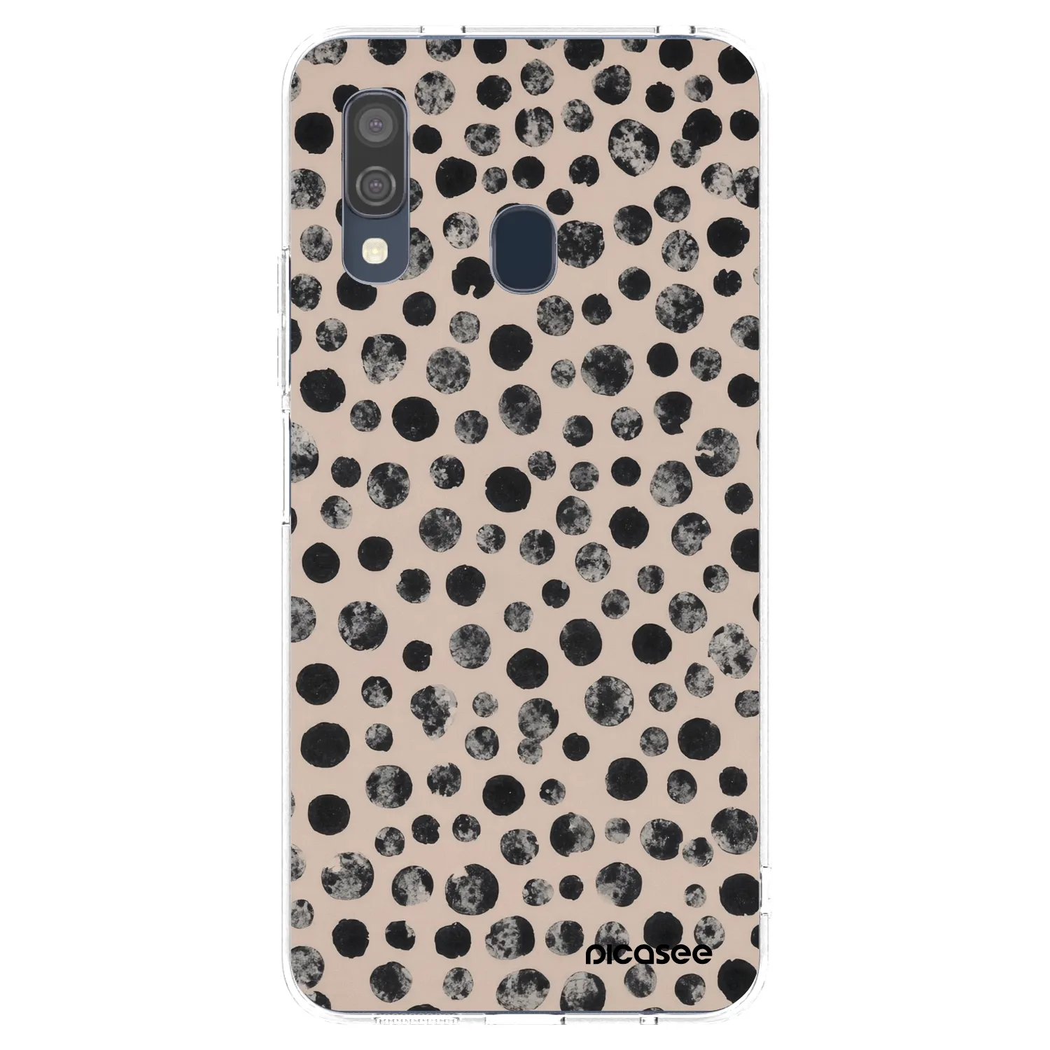 Picasee silikonowe przeźroczyste etui na Samsung Galaxy A40 A405F - Dots