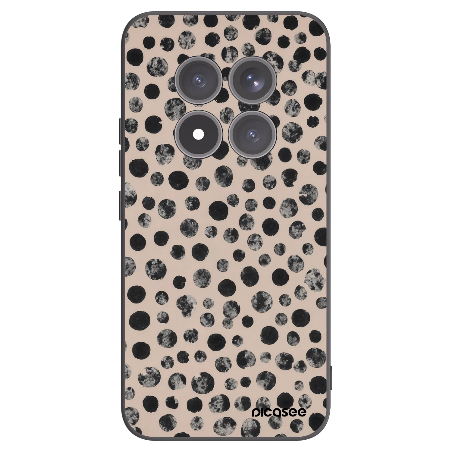 Picasee silikonowe czarne etui na Xiaomi Redmi Note 15 Pro+ - Dots