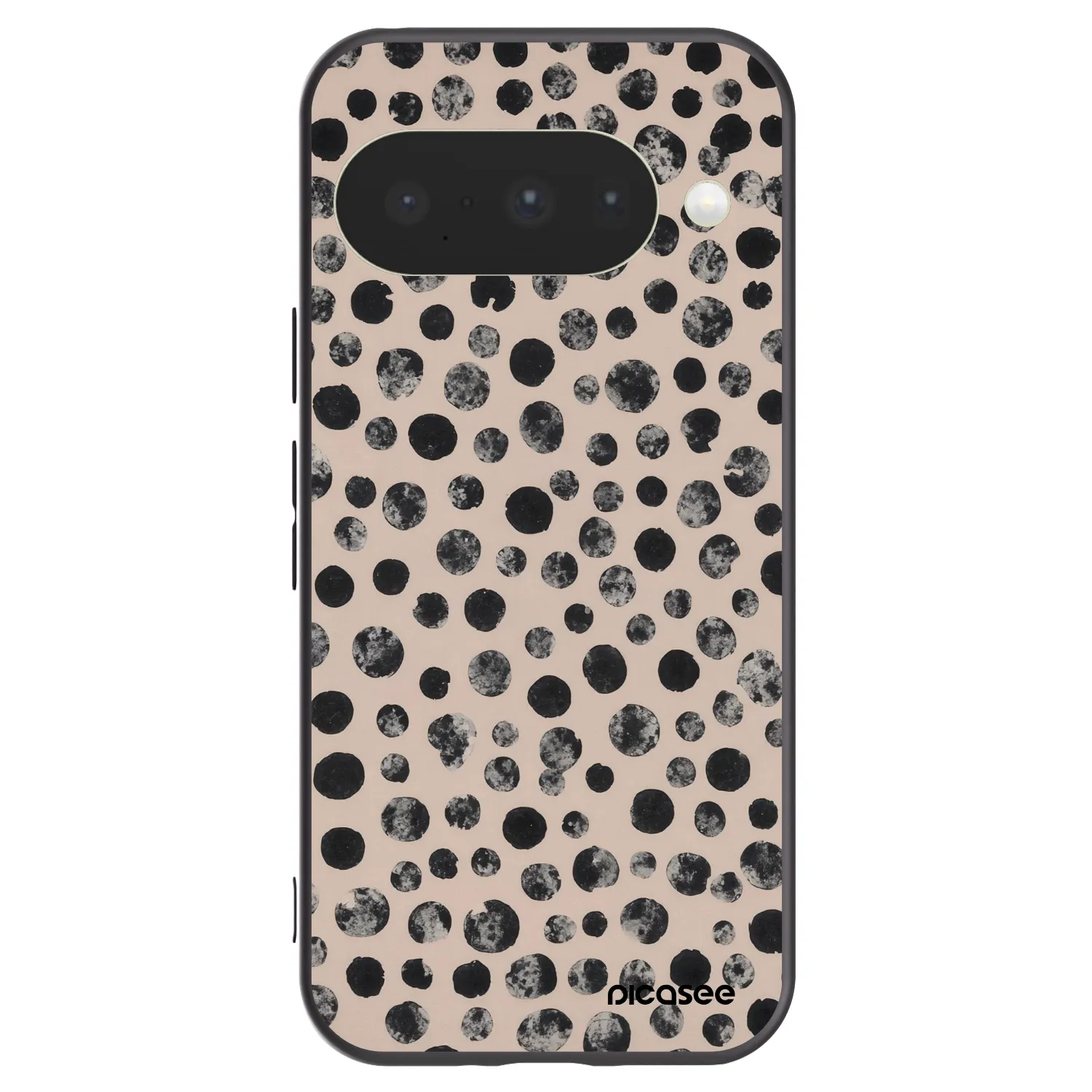 Picasee silikonowe czarne etui na Google Pixel 10 - Dots