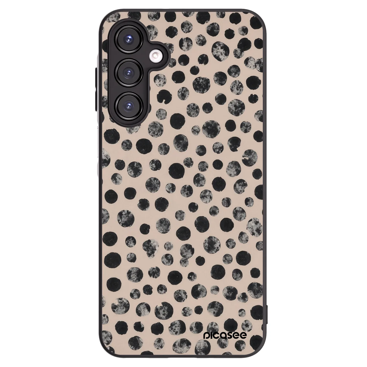 Picasee silikonowe czarne etui na Samsung Galaxy A16 4G - Dots
