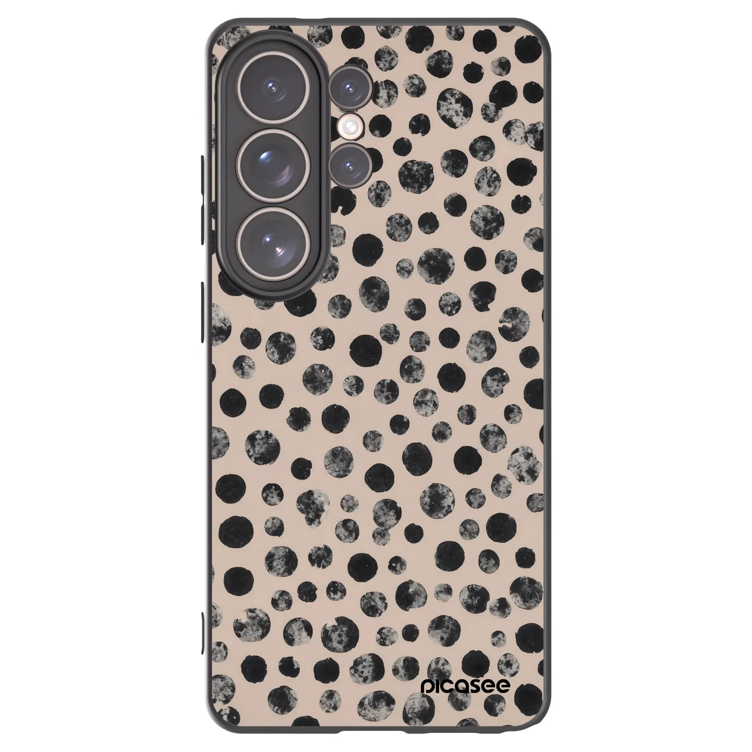 Picasee silikonowe czarne etui na Samsung Galaxy S26 Ultra - Dots