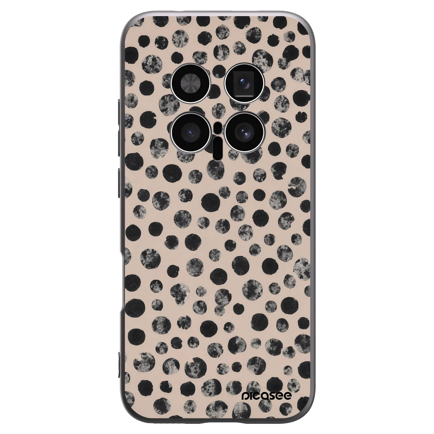 Picasee silikonowe czarne etui na Honor Magic8 Pro 5G - Dots