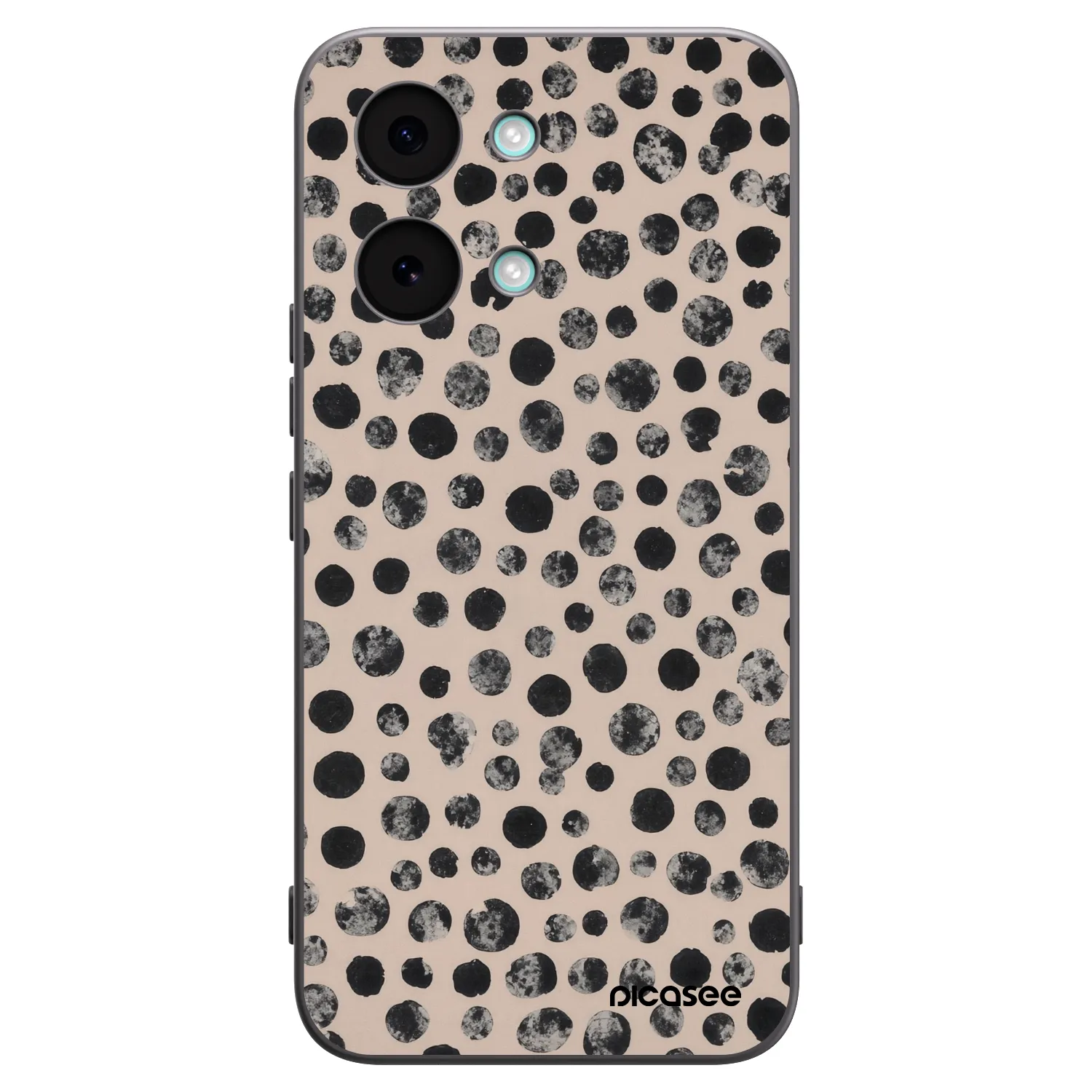 Picasee silikonowe czarne etui na Xiaomi Poco X8 Pro Max - Dots