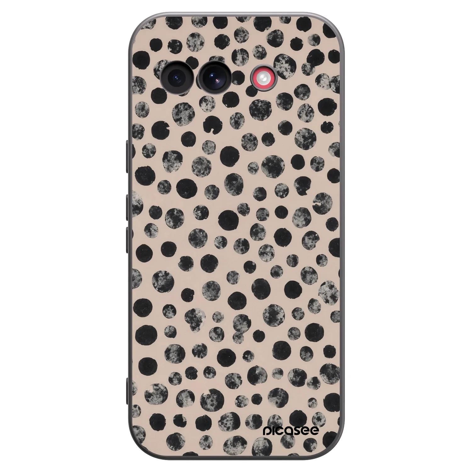 Picasee silikonowe czarne etui na Google Pixel 10a - Dots