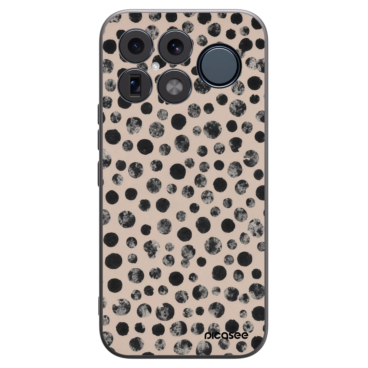 Picasee silikonowe czarne etui na Xiaomi Poco F8 Ultra - Dots